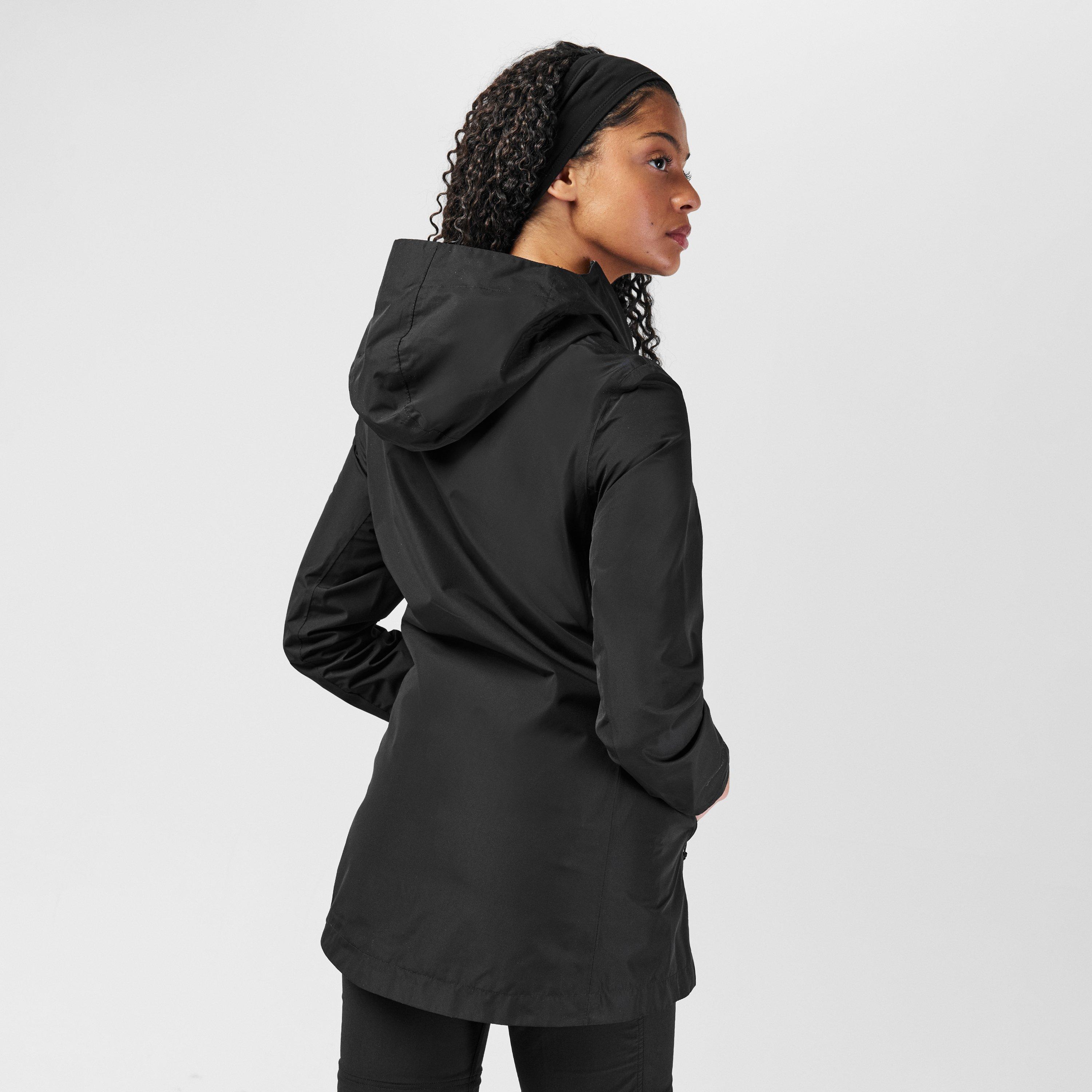 Zwart - Karrimor - Women's Orbit Hooded Long Sleeve Oversized Fit Waterproof Jacket - 4