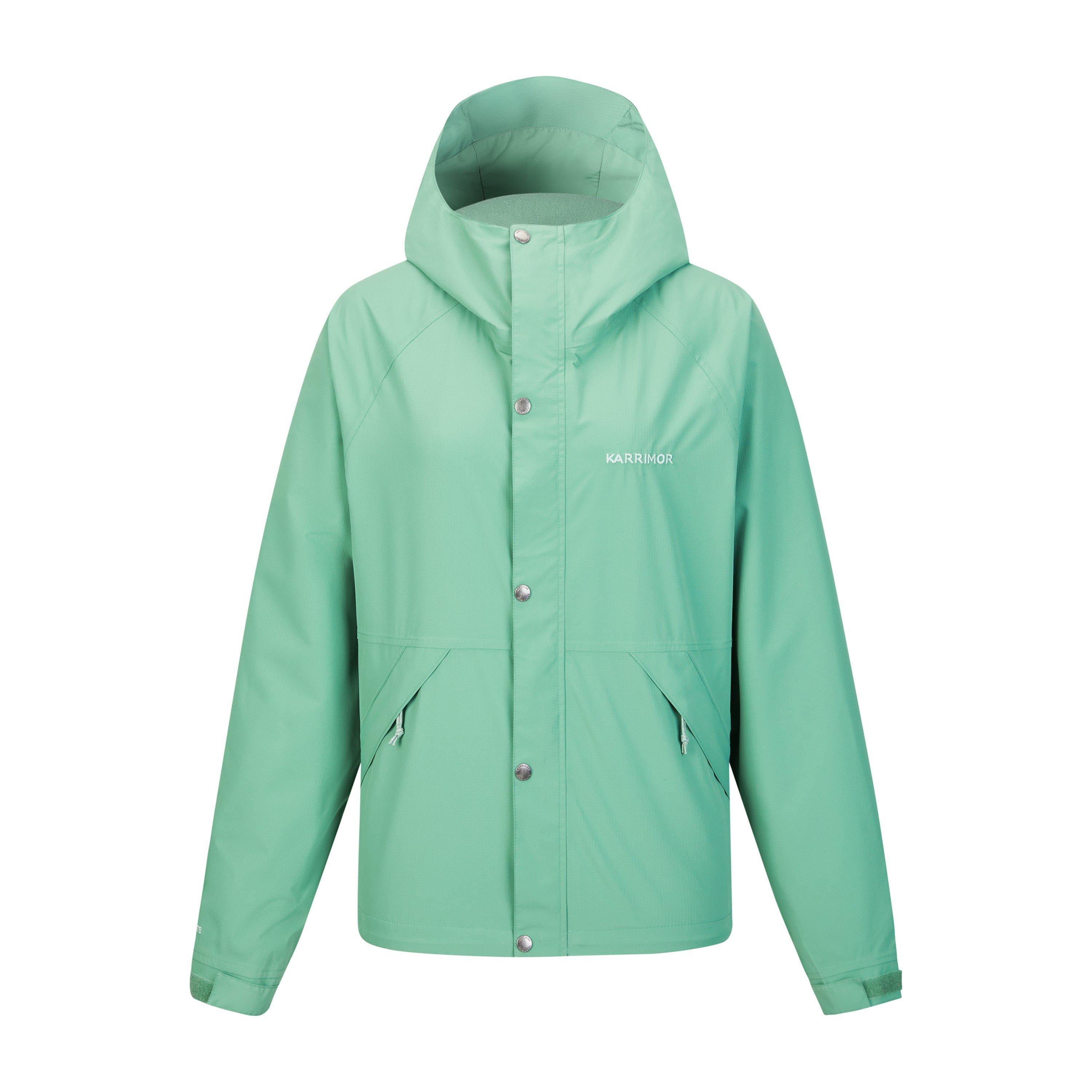 Karrimor Women's Helix Weathertite Windproof Hooded Waterproof Jacket - Frosty Spruce - 16 (44)