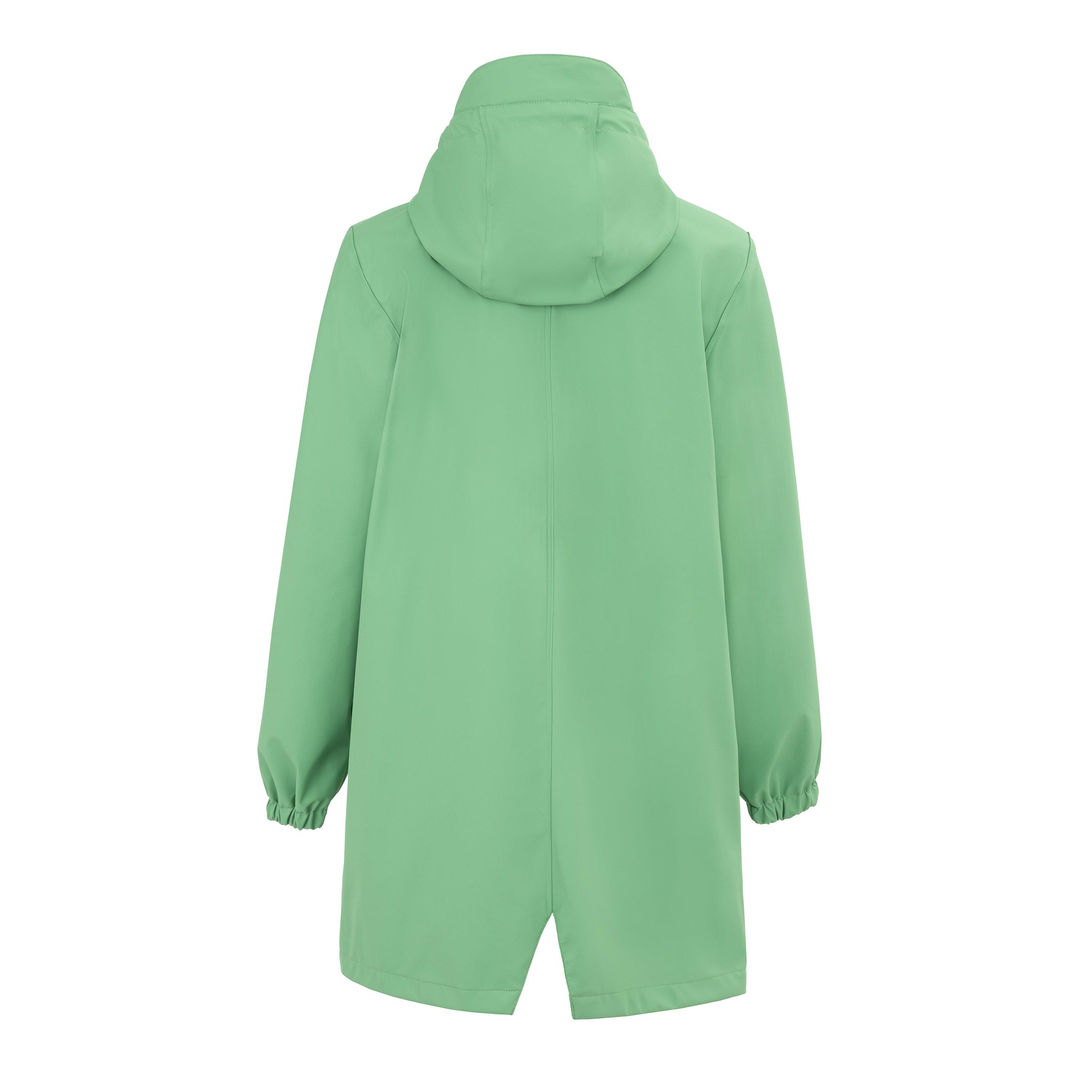 Moss Green - Gelert - Women's Coast Reversible Long Sleeve Waterproof Jacket - 2