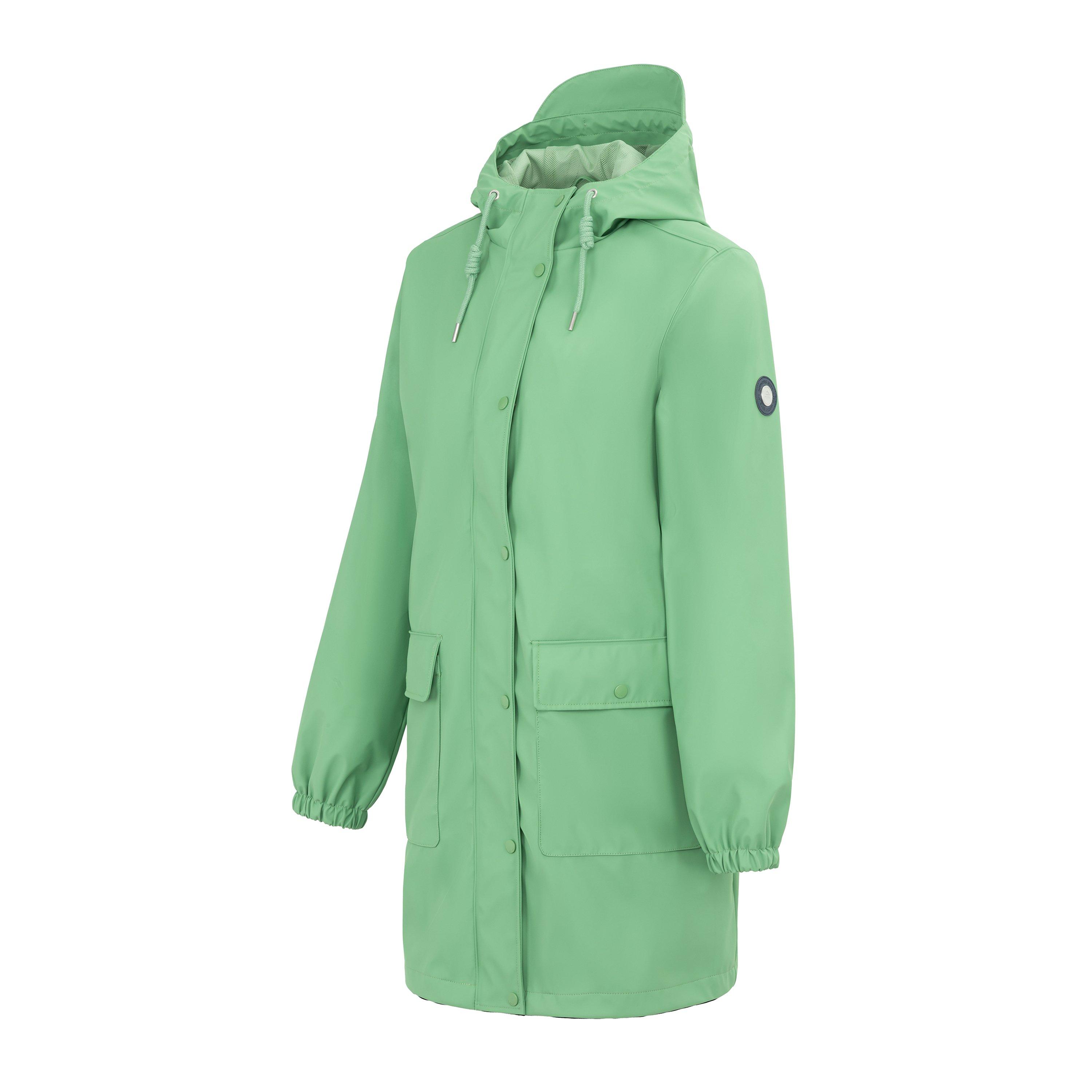 Moss Green - Gelert - Women's Coast Reversible Long Sleeve Waterproof Jacket - 3