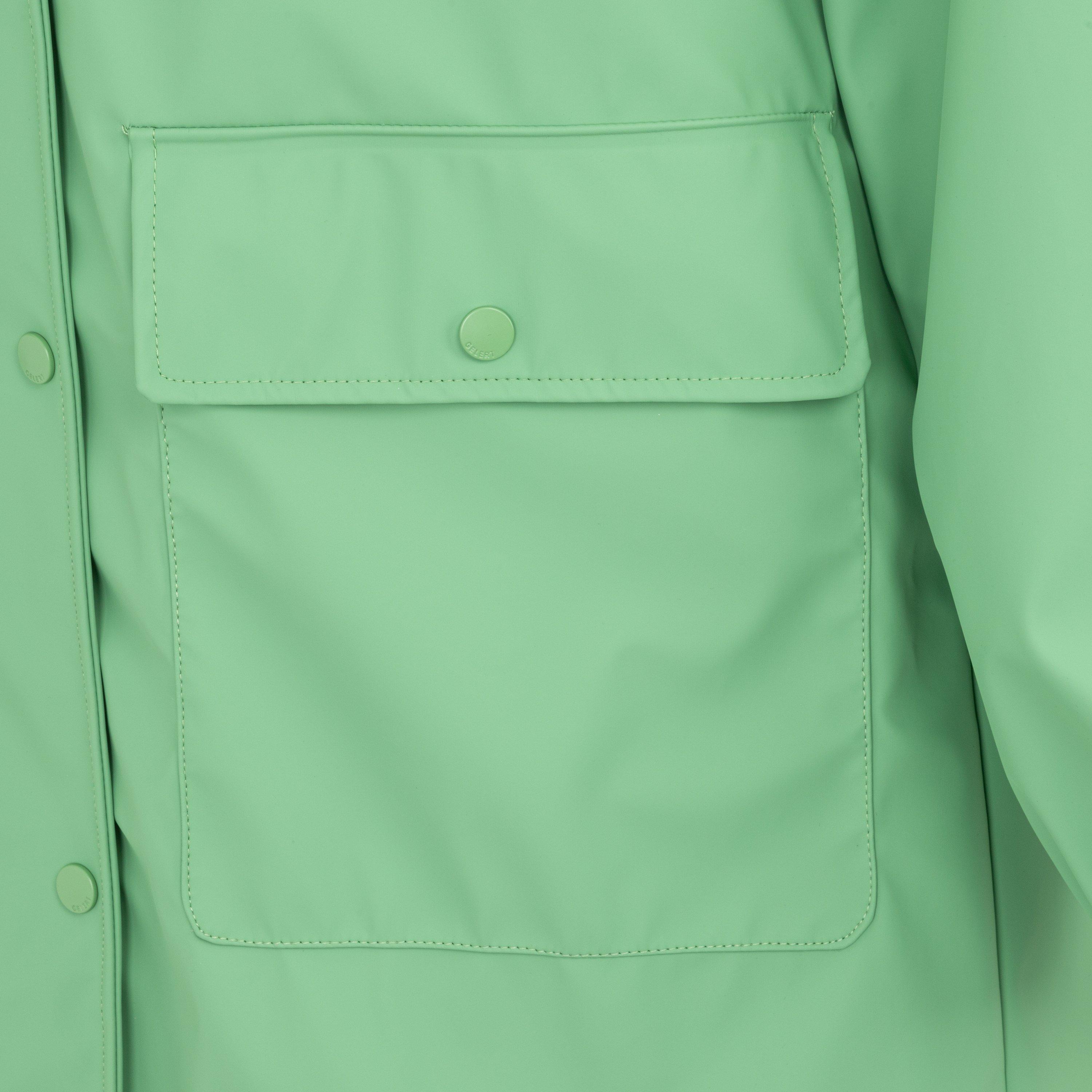 Moss Green - Gelert - Women's Coast Reversible Long Sleeve Waterproof Jacket - 5