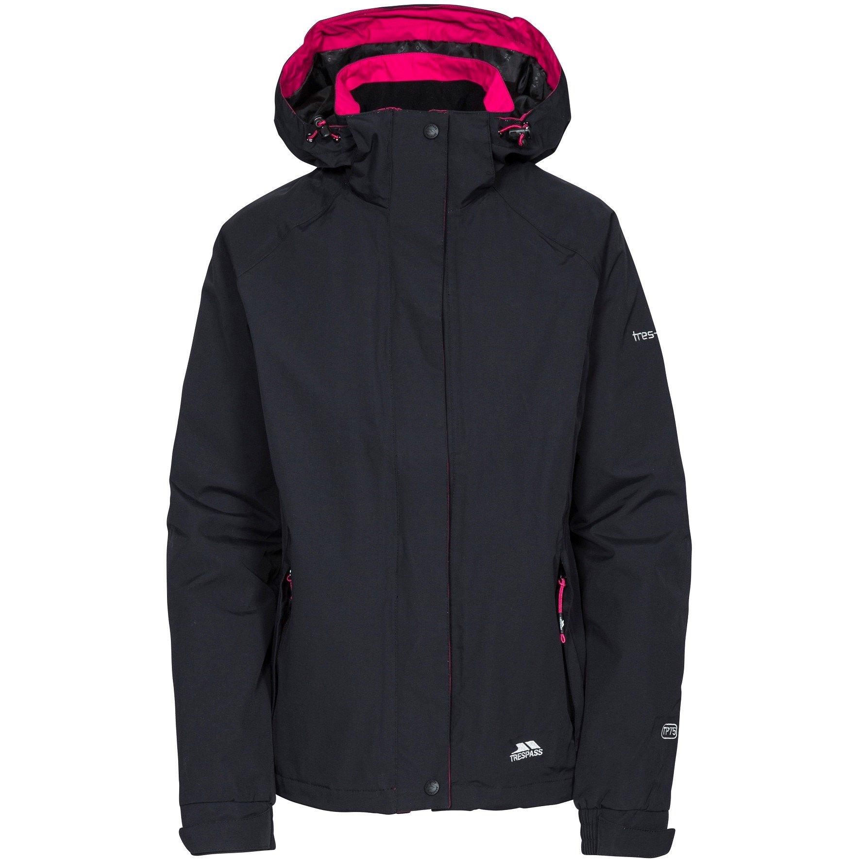 Schwarz - Trespass - Women's Florissant Lightweight Sealed Seams Waterproof Jacket - 1