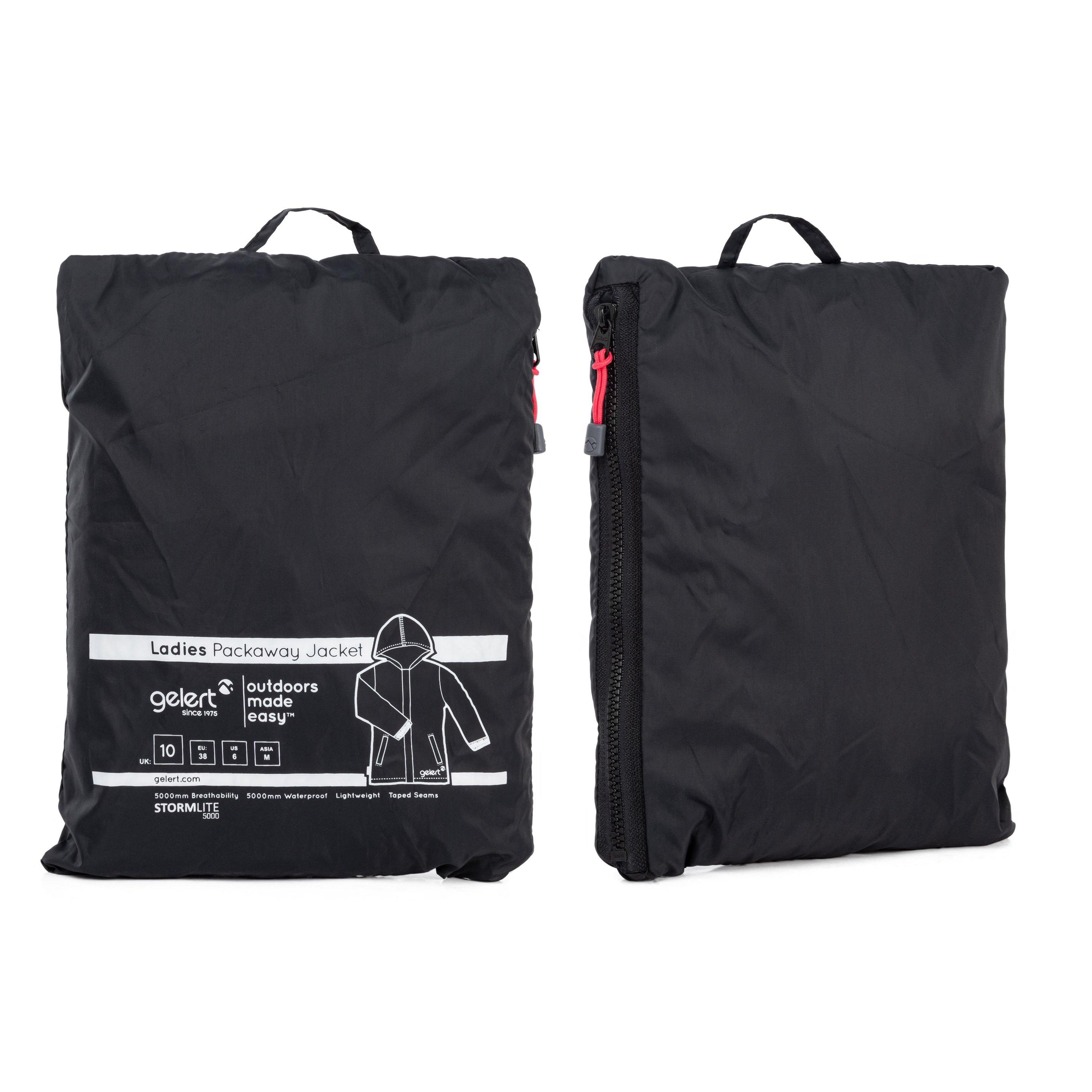 Schwarz - Gelert - Packaway Hooded Packable Waterproof Jacket - 7