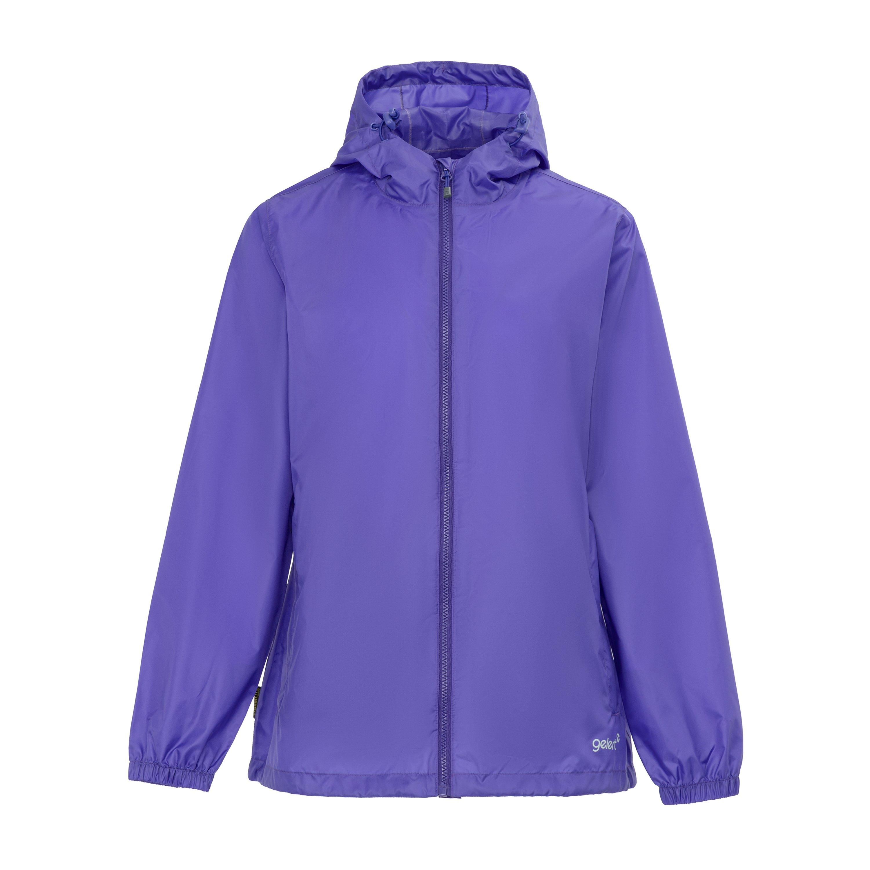 Gelert Women's Packaway Hooded Packable Waterproof Jacket - Deep Purple - 12 (40)
