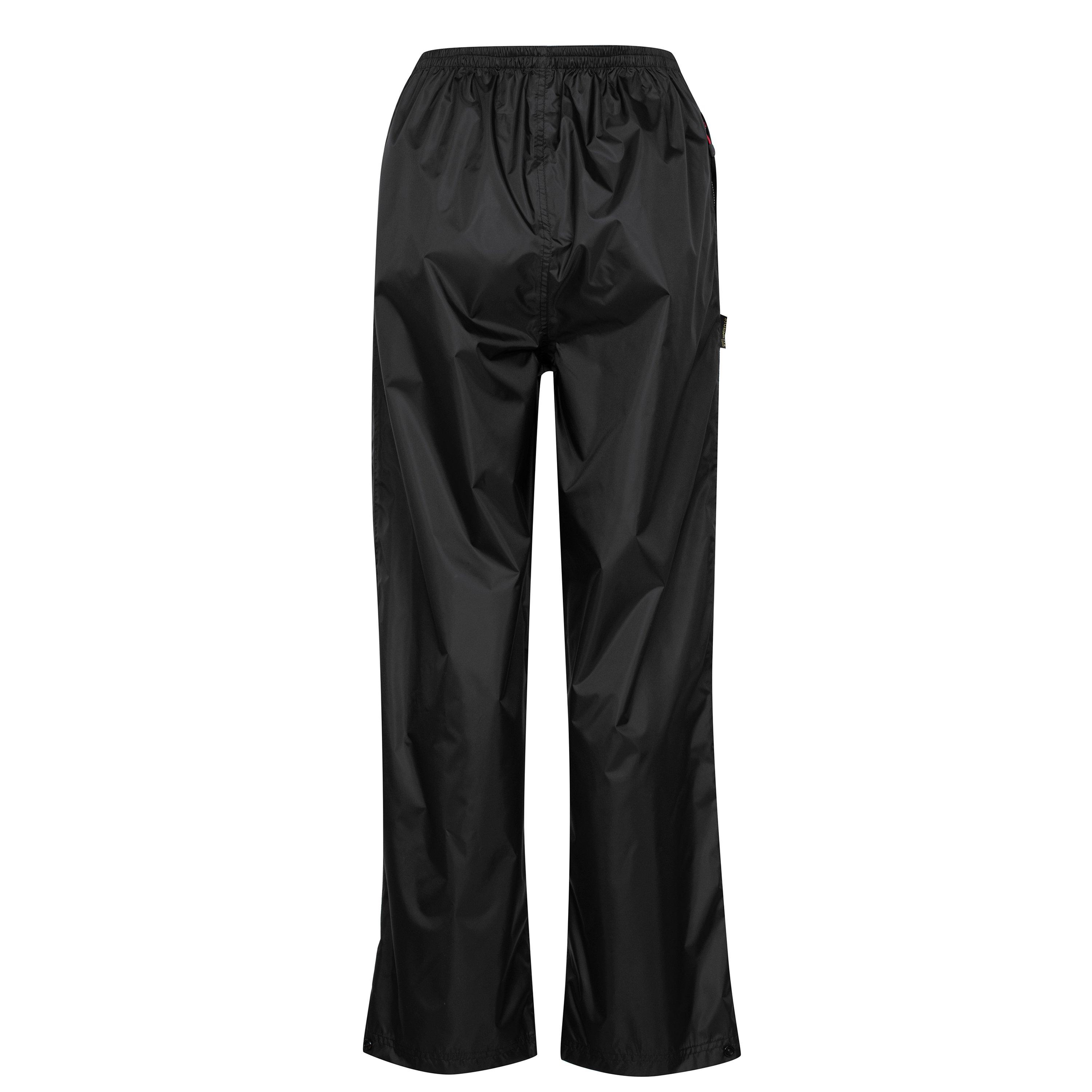 Black - Gelert - Packaway Waterproof Trousers Womens - 5