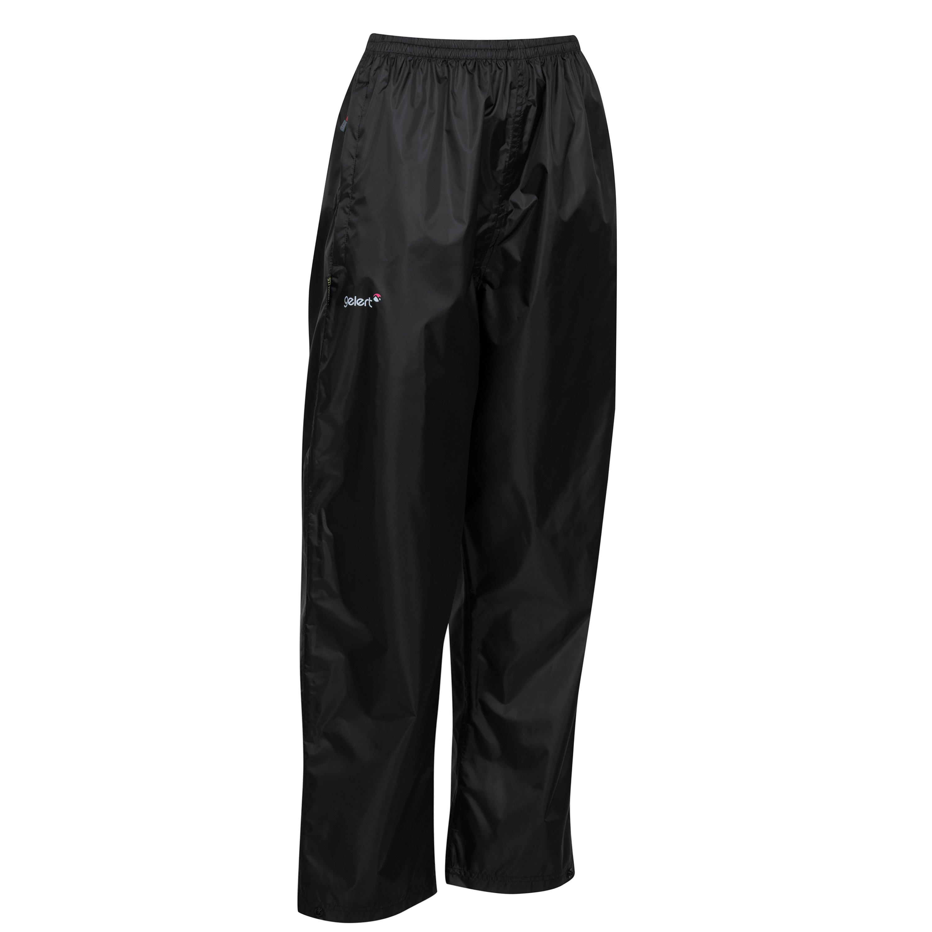 Black - Gelert - Packaway Waterproof Trousers Womens - 6