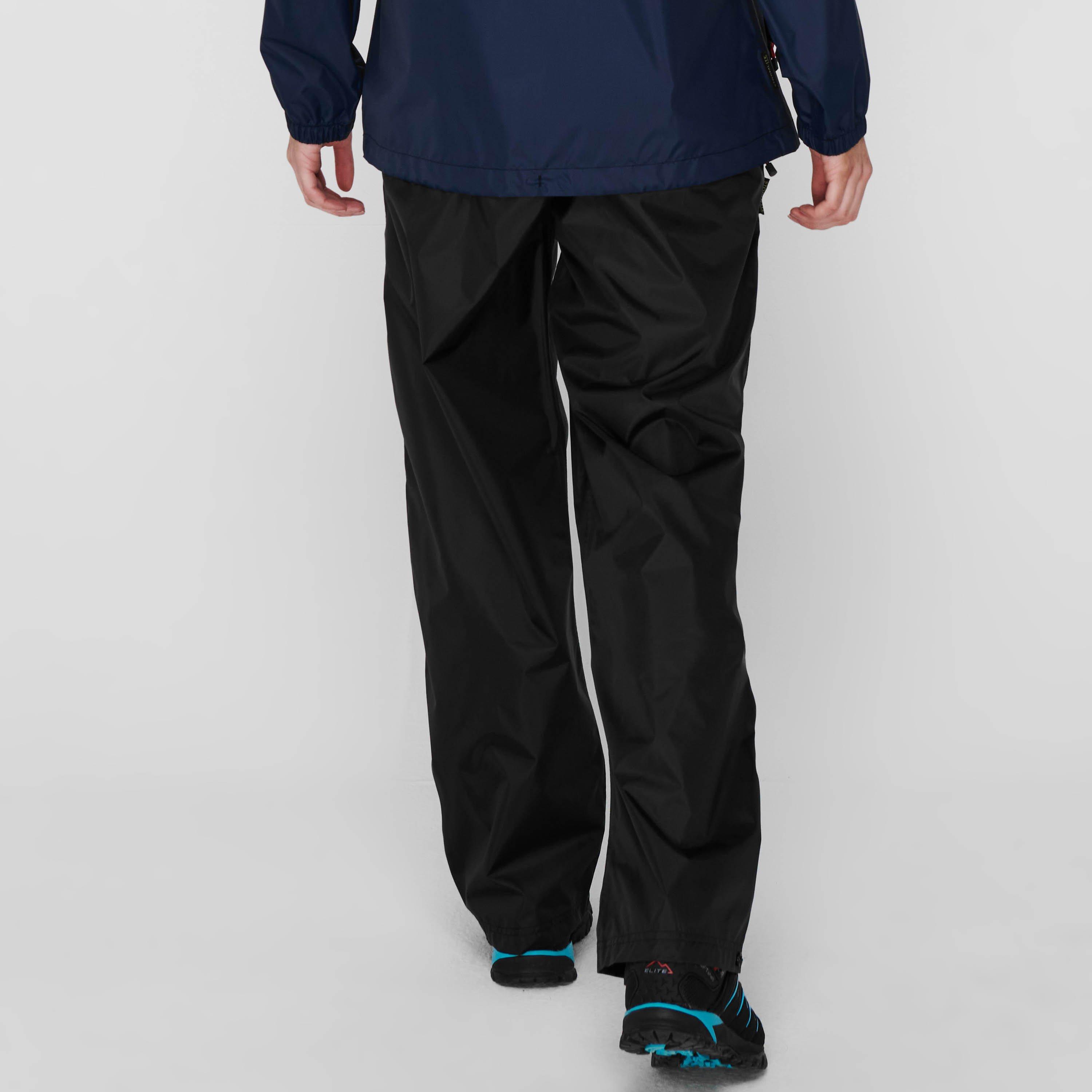 Black - Gelert - Packaway Waterproof Trousers Womens - 3