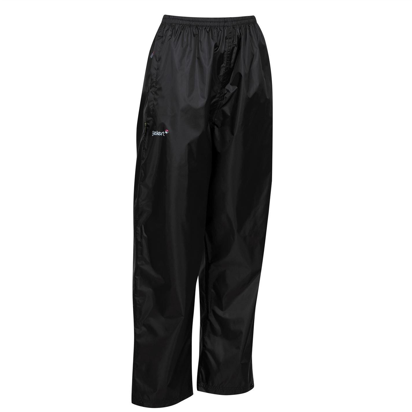 Black - Gelert - Packaway Waterproof Trousers Womens - 5