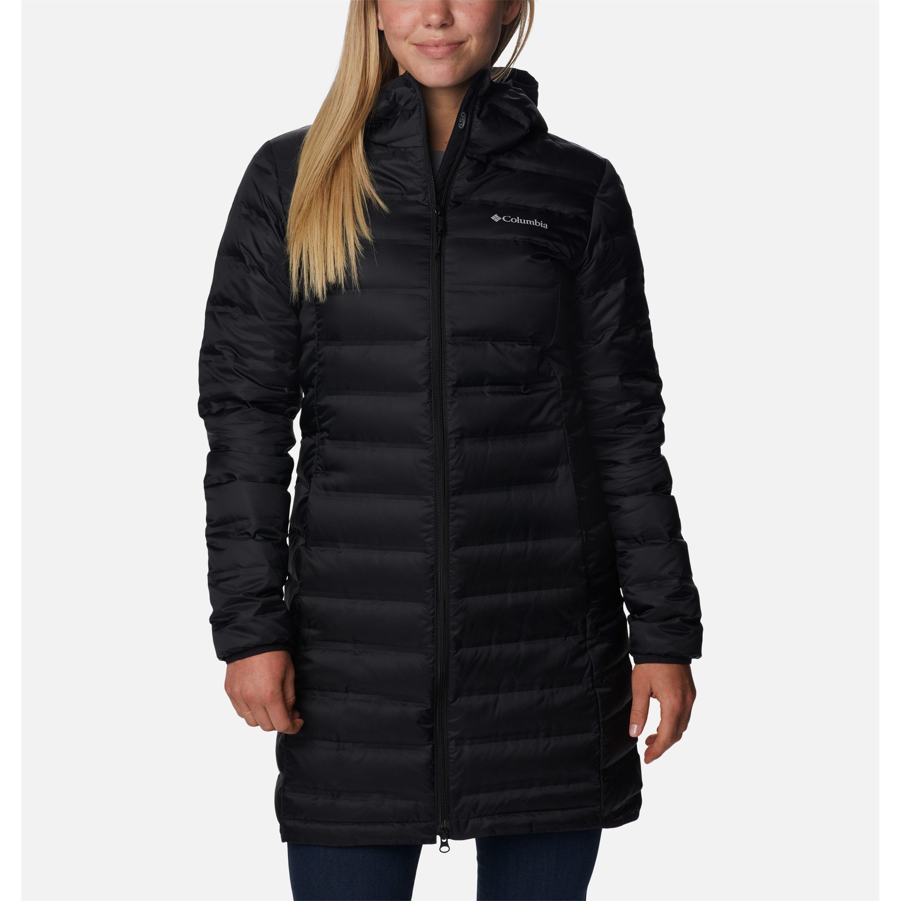 Black - Columbia - Lake 22 Long Down Jacket Womens - 1