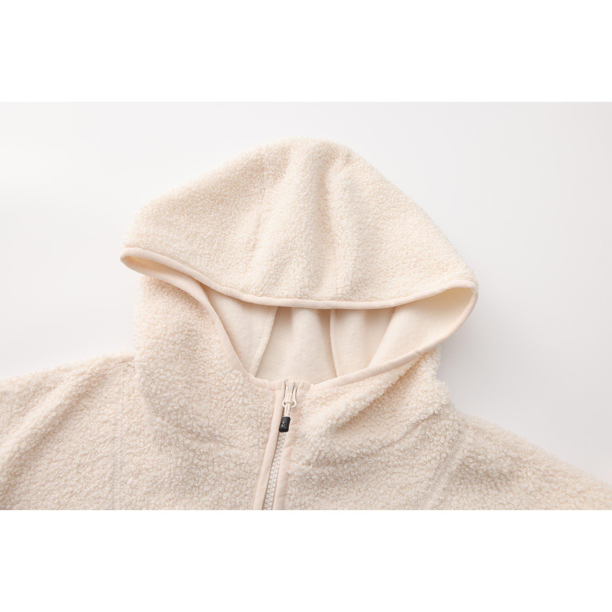 White - Gelert - Borg Quarter Zip Fleece Womens - 3