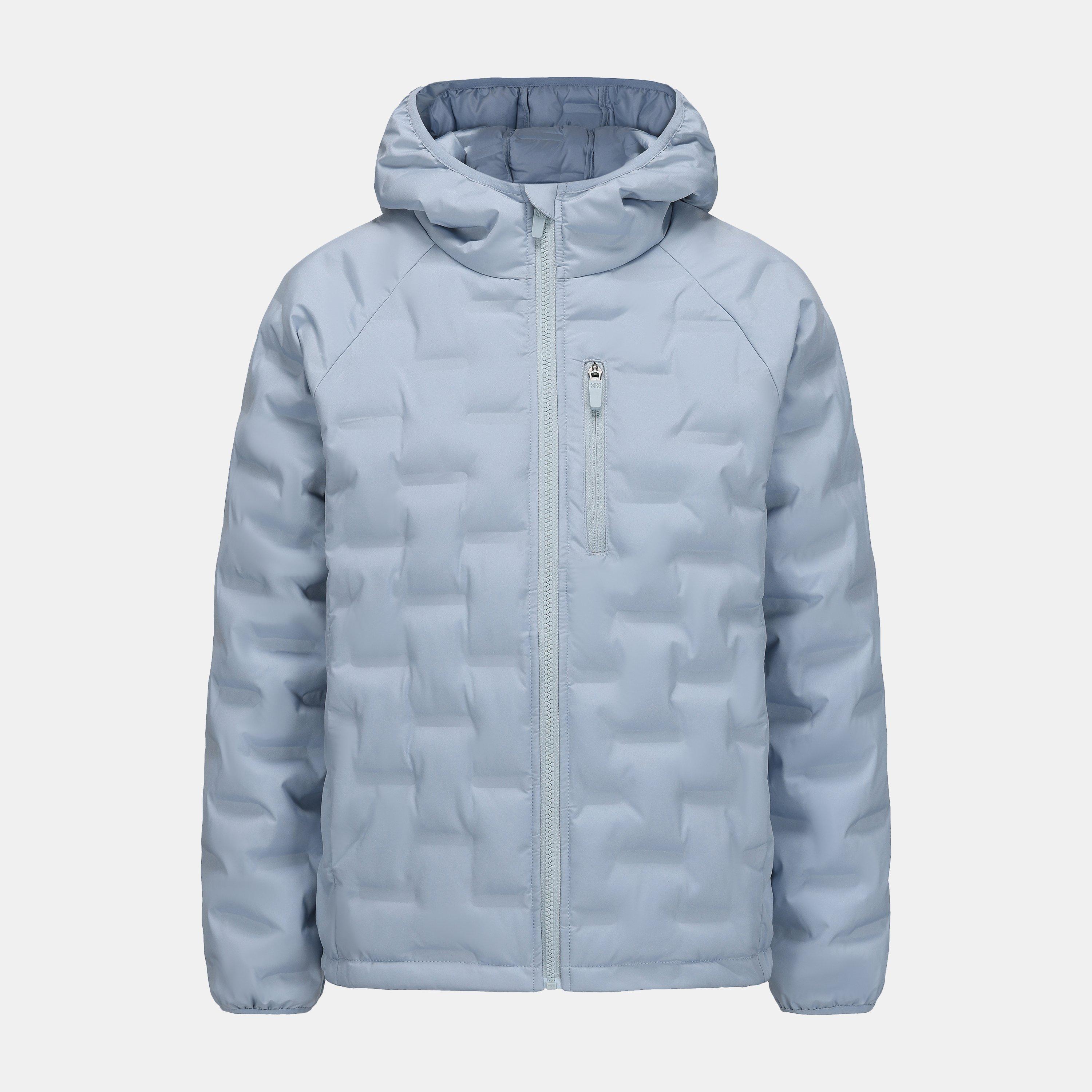Karrimor Women's Heat-Sealed Hooded Long Sleeve Hip Length Insulated Puffer Jacket - Blue - 14 (42)