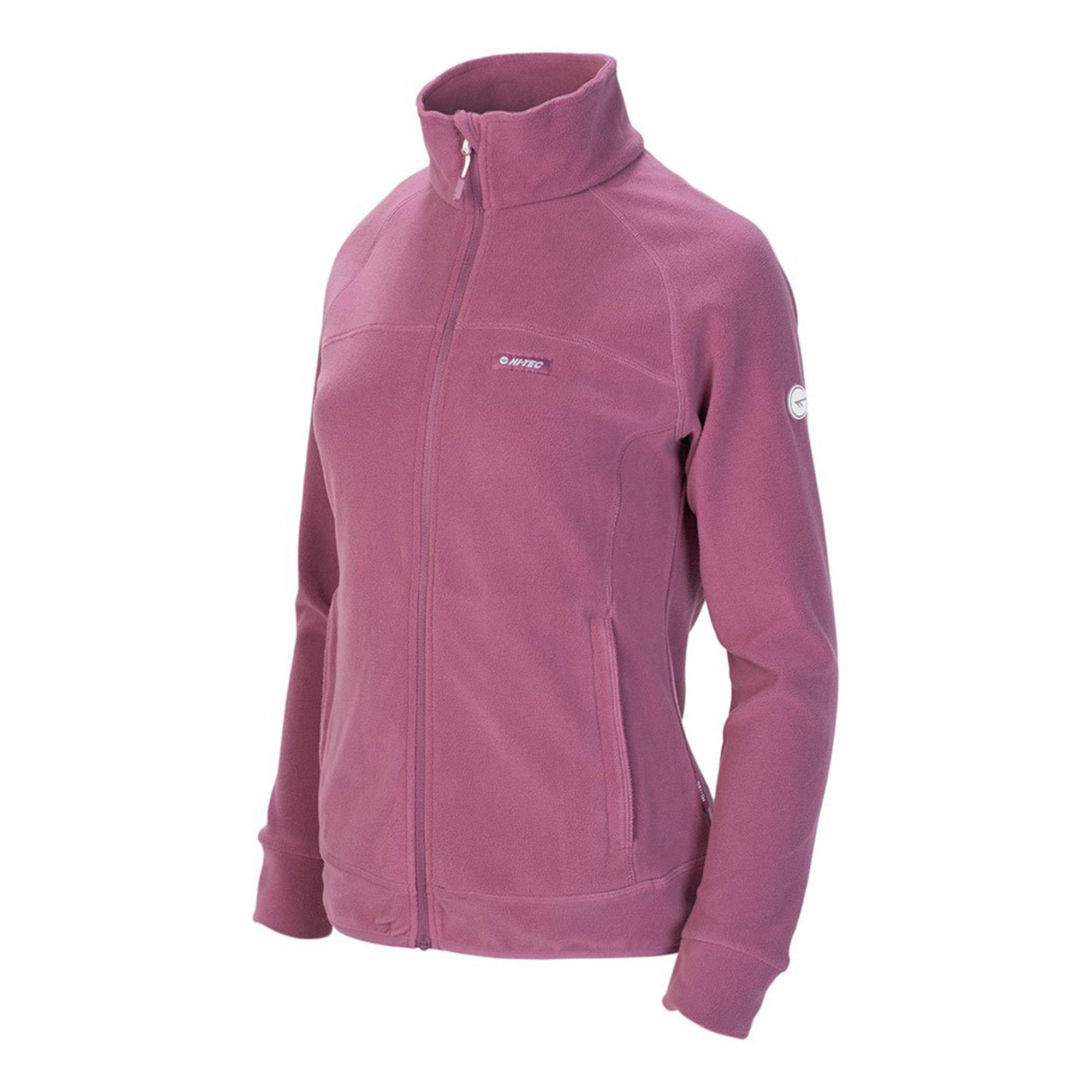 Bordeaux/White - Hi Tec - Sauli Fleece Top Womens - 2