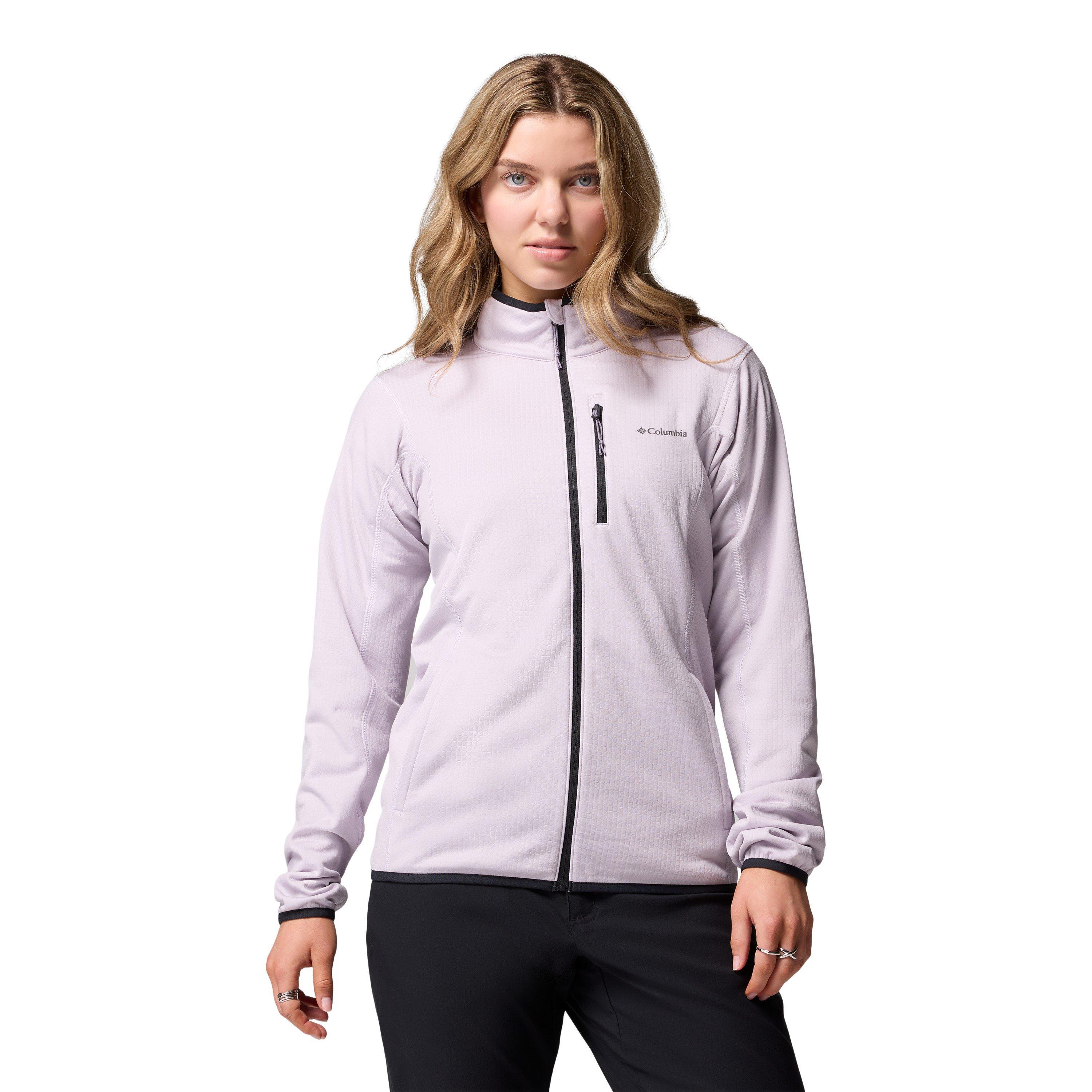Columbia Women's Essential Hike™ Grid Fleece Fullzip - Lavender Pearl - 12 (M)