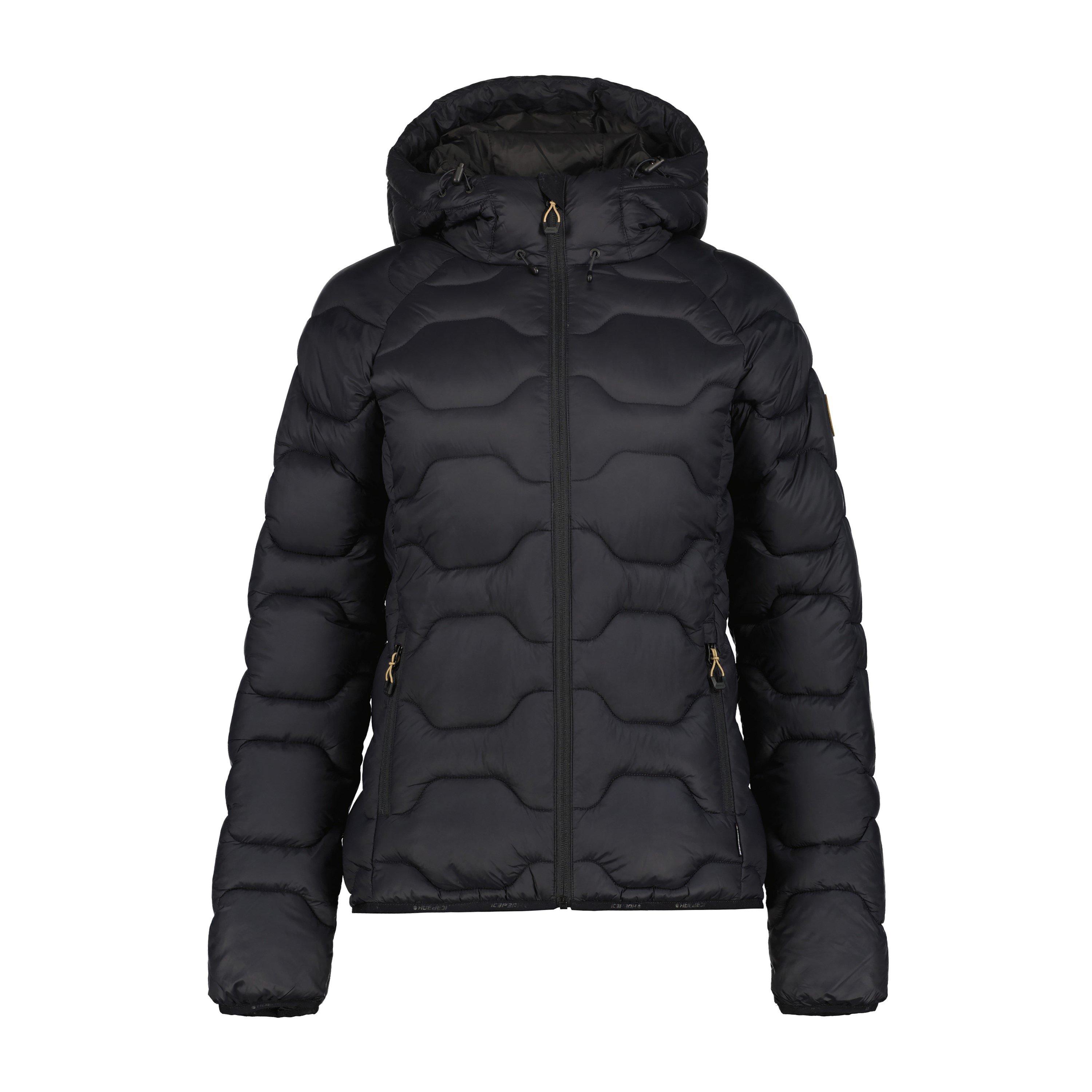 Icepeak Women's Ey Quilted Weather-Resistant Insulated Puffer Jacket Black - 18 (2XL)