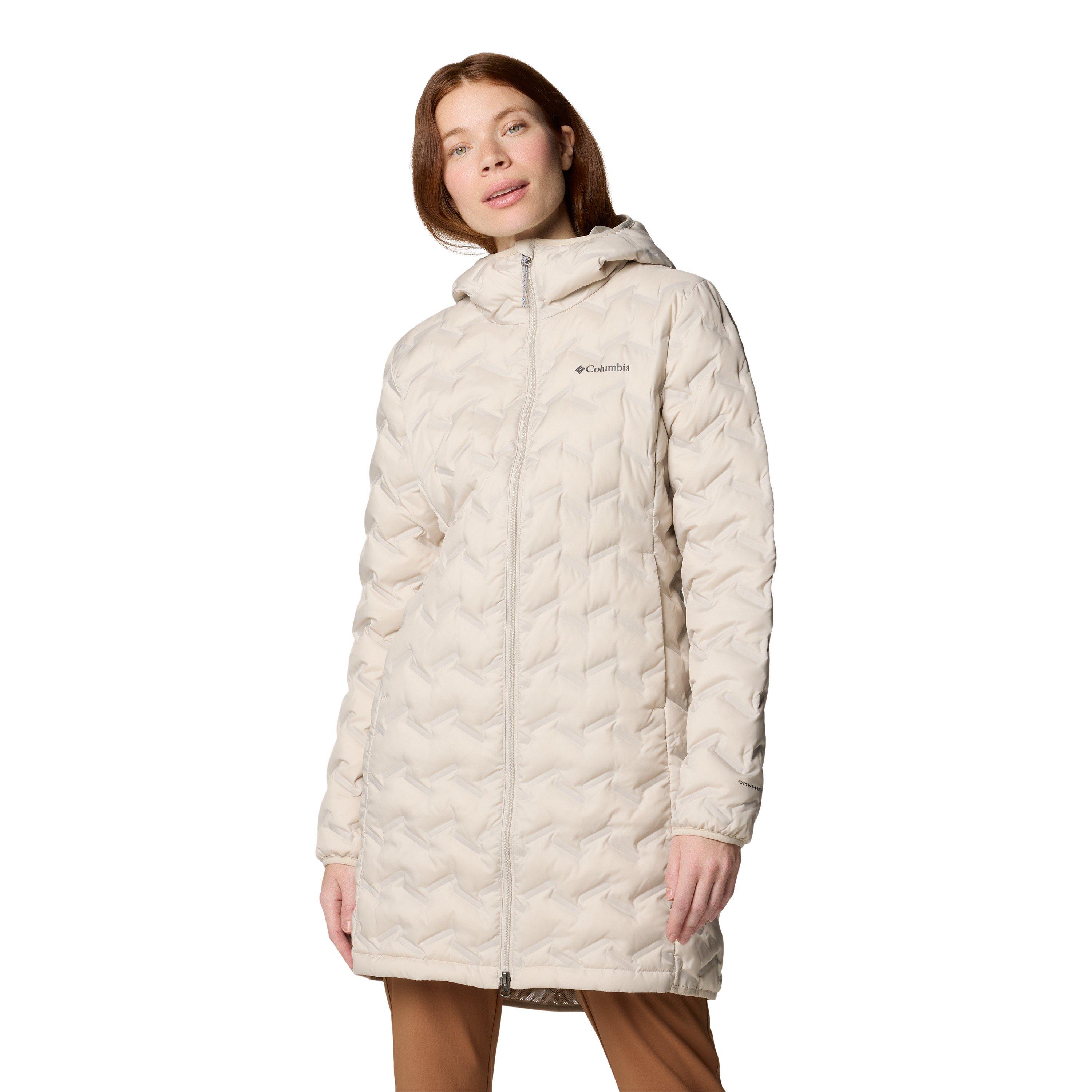 Dark Stone - Columbia - Women's Delta Ridge 650 Fill Down Weather Resistant Long Down Jacket - 1