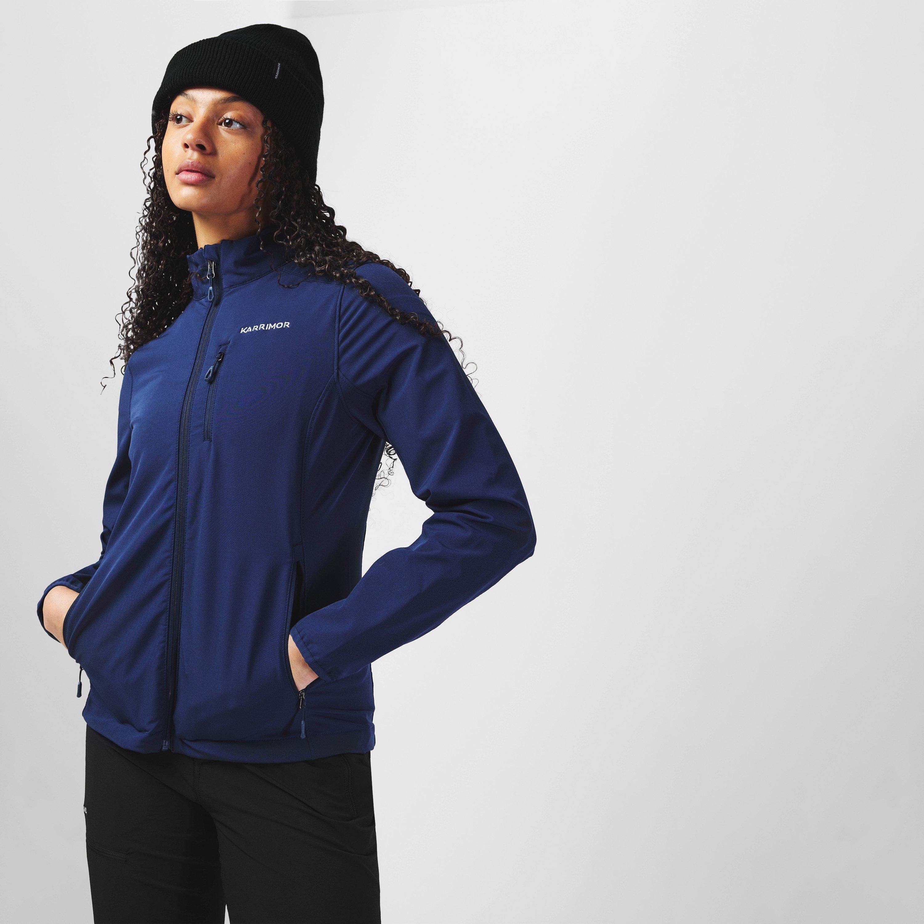Blå - Karrimor - Women's Alpha Windproof Water-Repellent Long Sleeve Softshell Jacket - 1