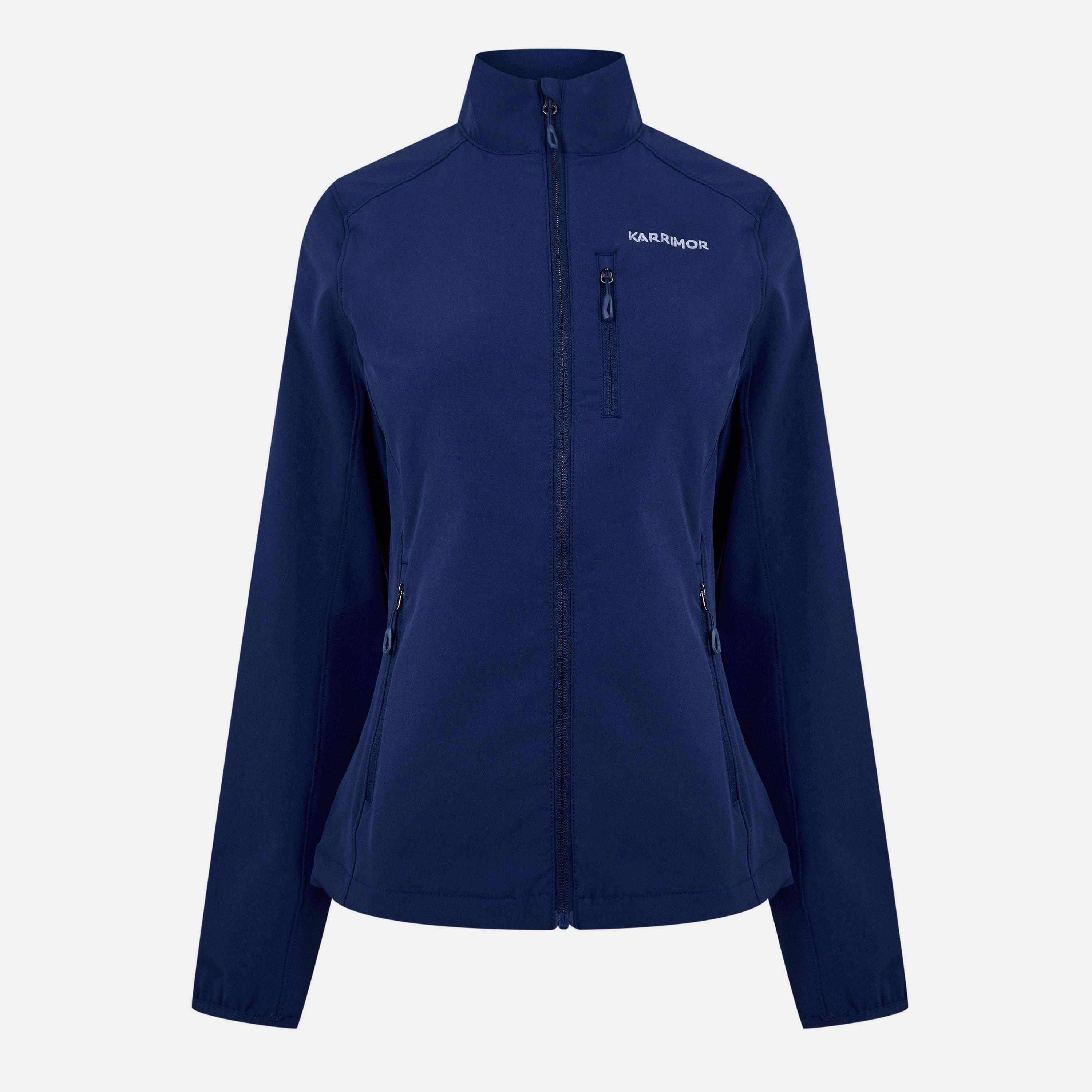 Blå - Karrimor - Women's Alpha Windproof Water-Repellent Long Sleeve Softshell Jacket - 6