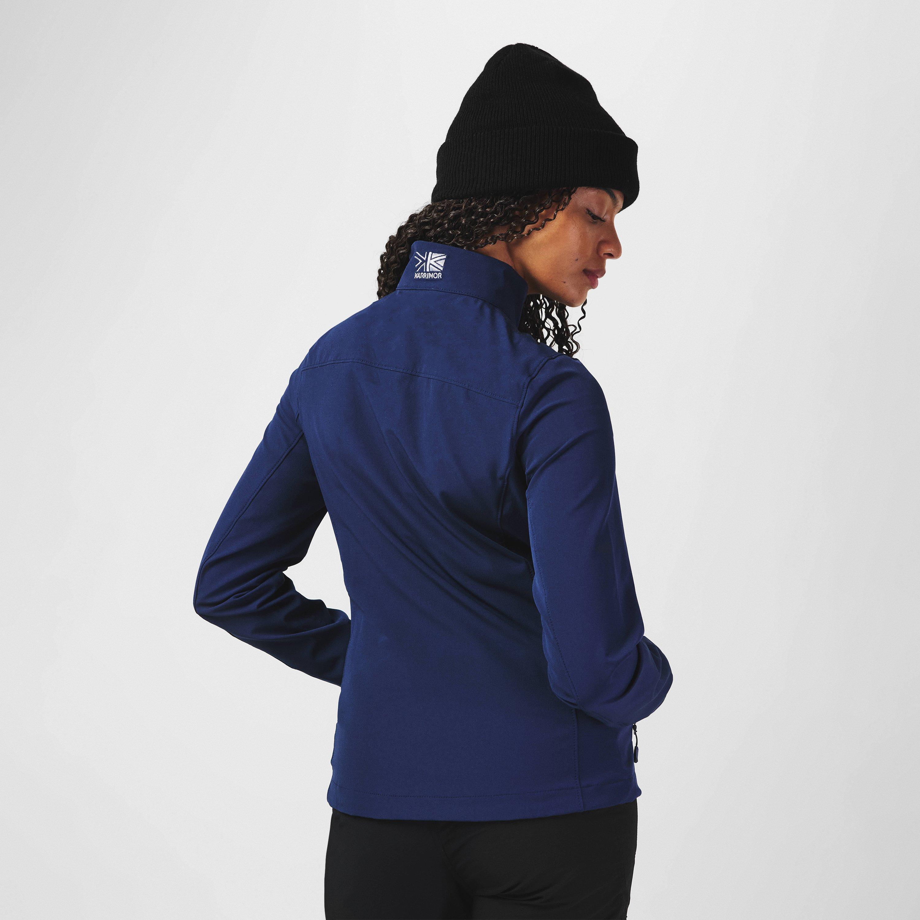 Blå - Karrimor - Women's Alpha Windproof Water-Repellent Long Sleeve Softshell Jacket - 2