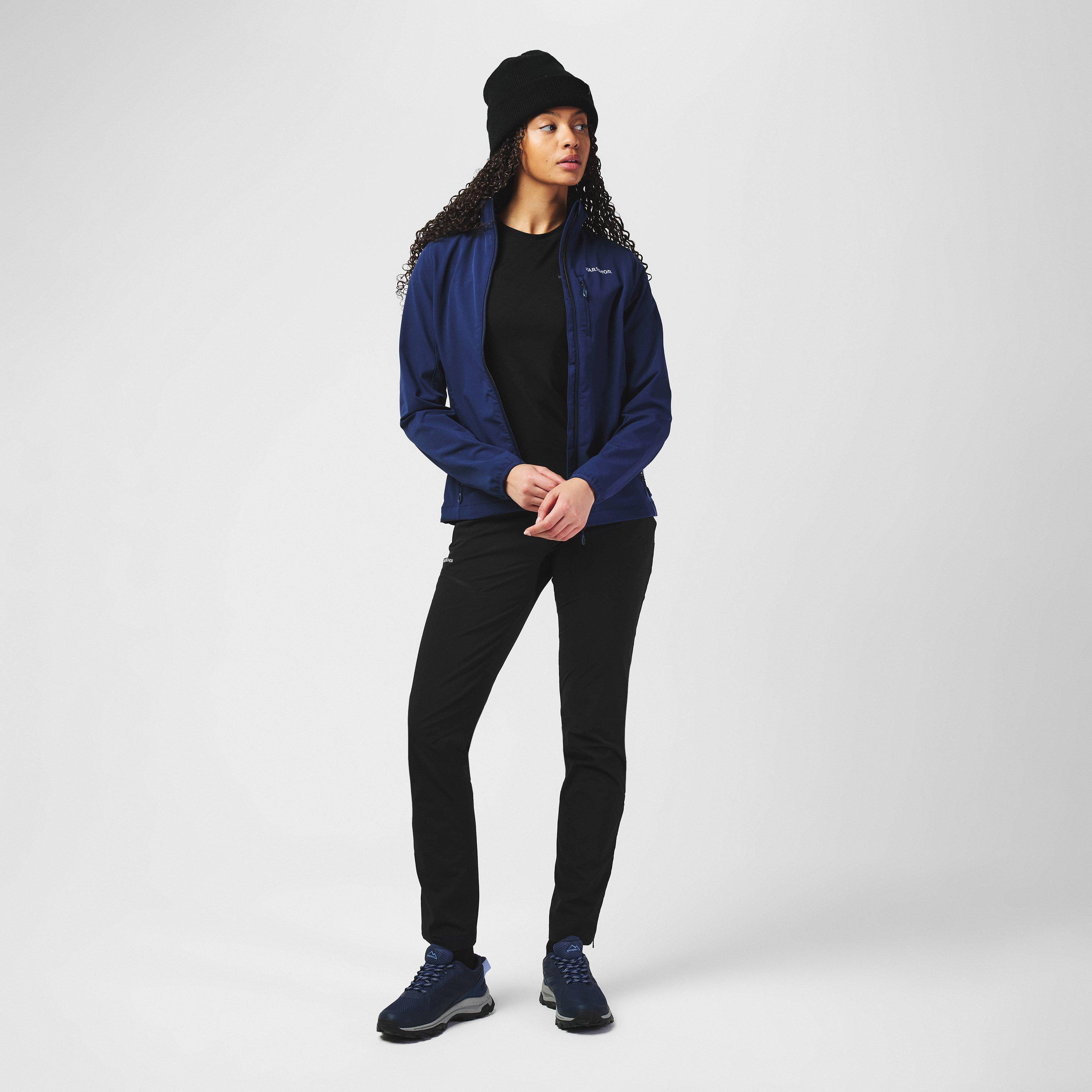 Blå - Karrimor - Women's Alpha Windproof Water-Repellent Long Sleeve Softshell Jacket - 3