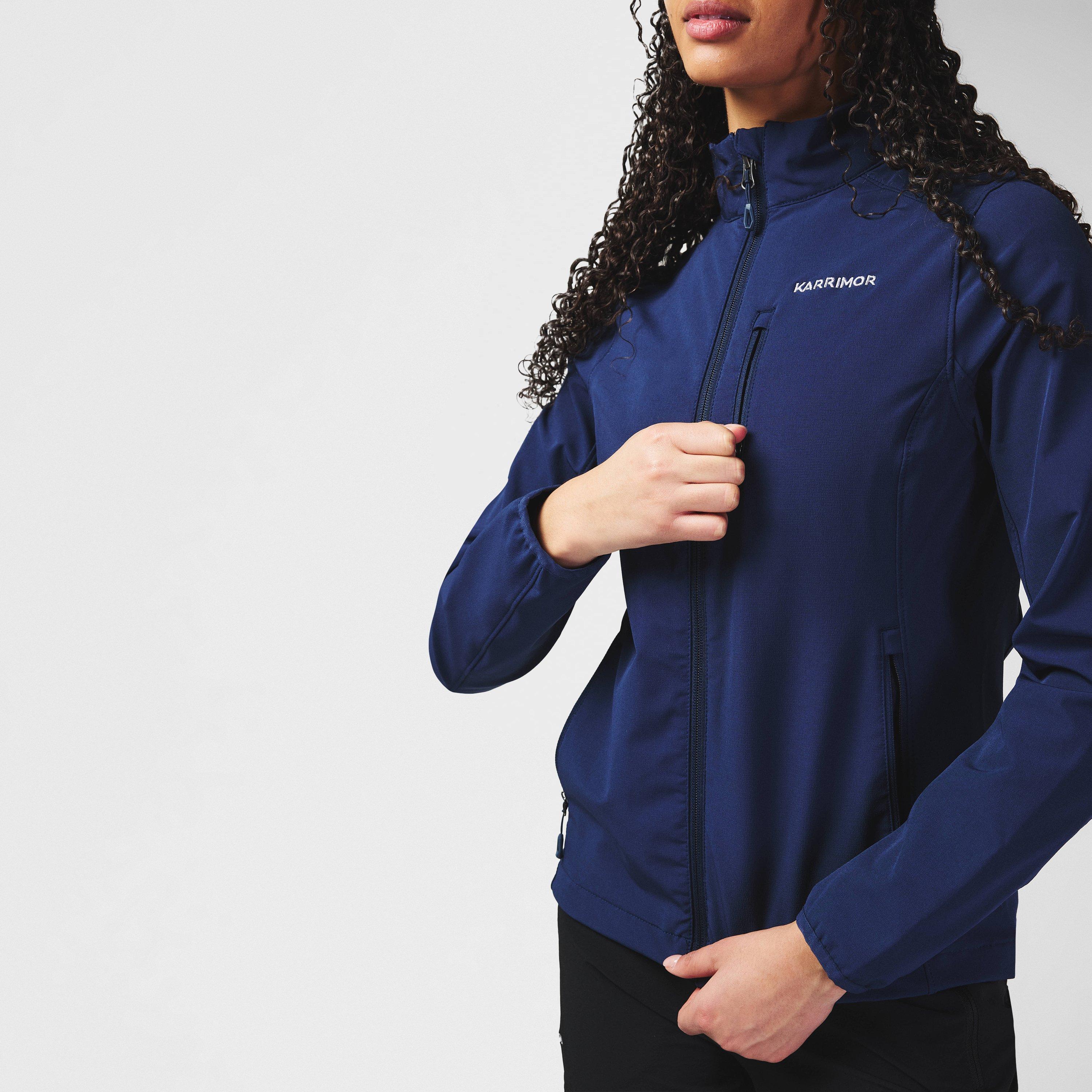 Blå - Karrimor - Women's Alpha Windproof Water-Repellent Long Sleeve Softshell Jacket - 4