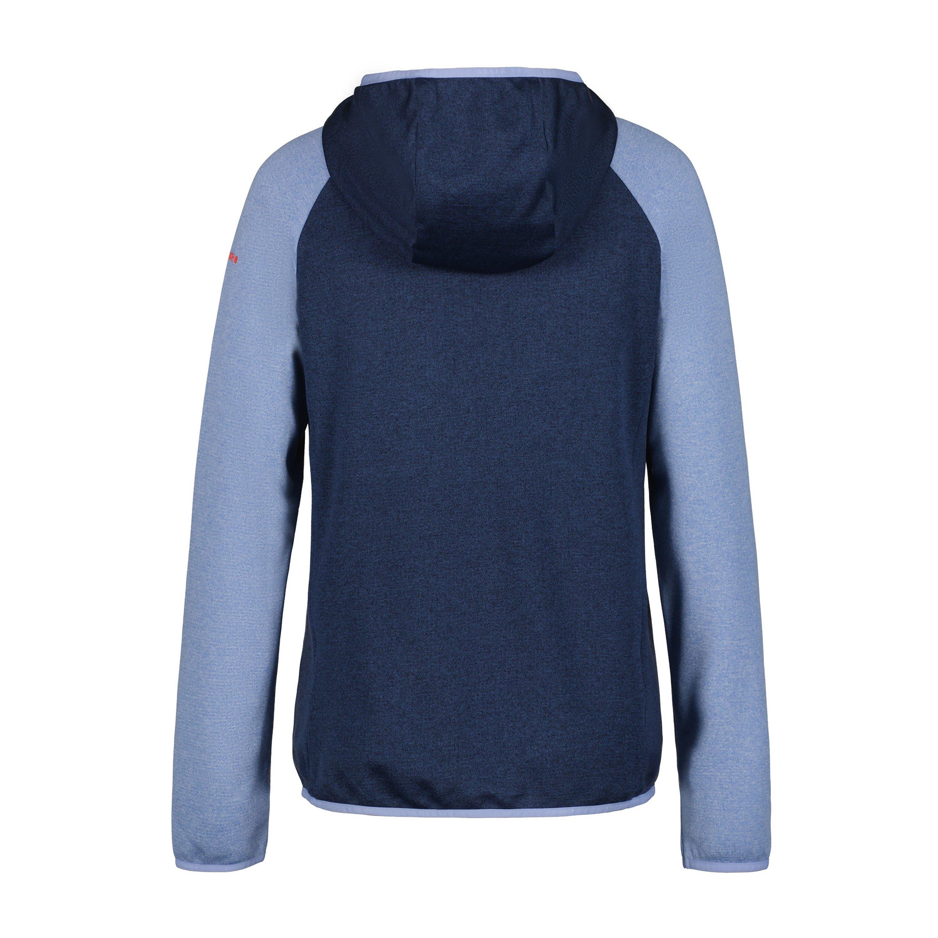 Dark Blue - Icepeak - Banks Hooded Full-Zip Fleece Fabric - 2