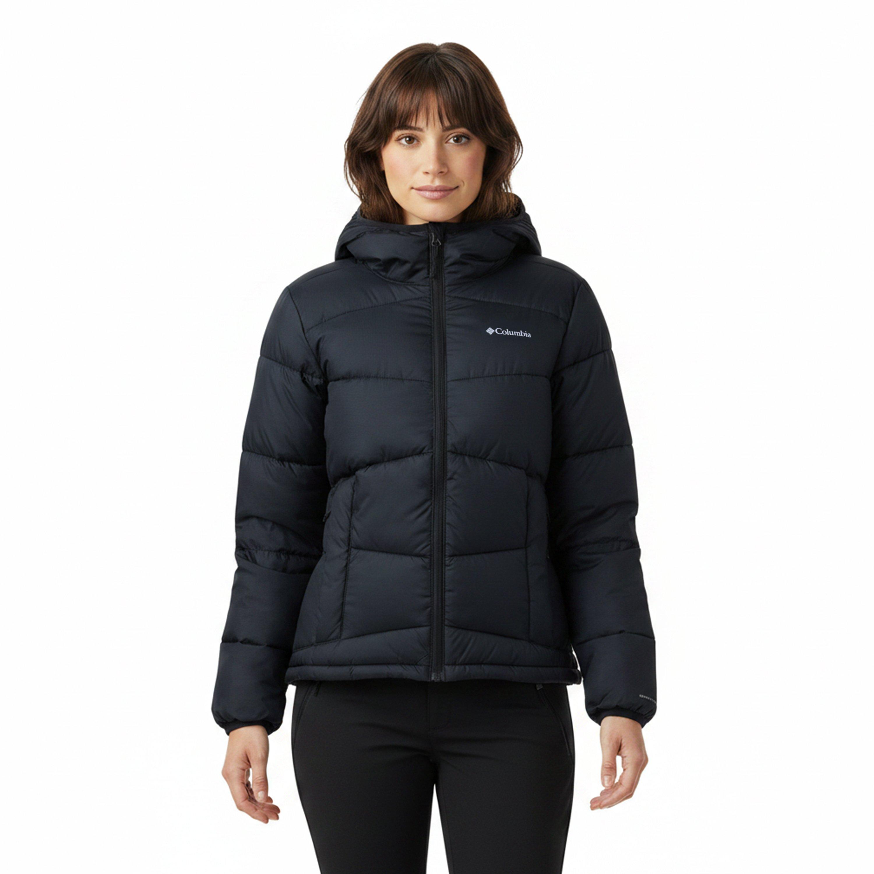 Black - Columbia - Women's Five Hooded Full-Zip Puffer Jacket - 3