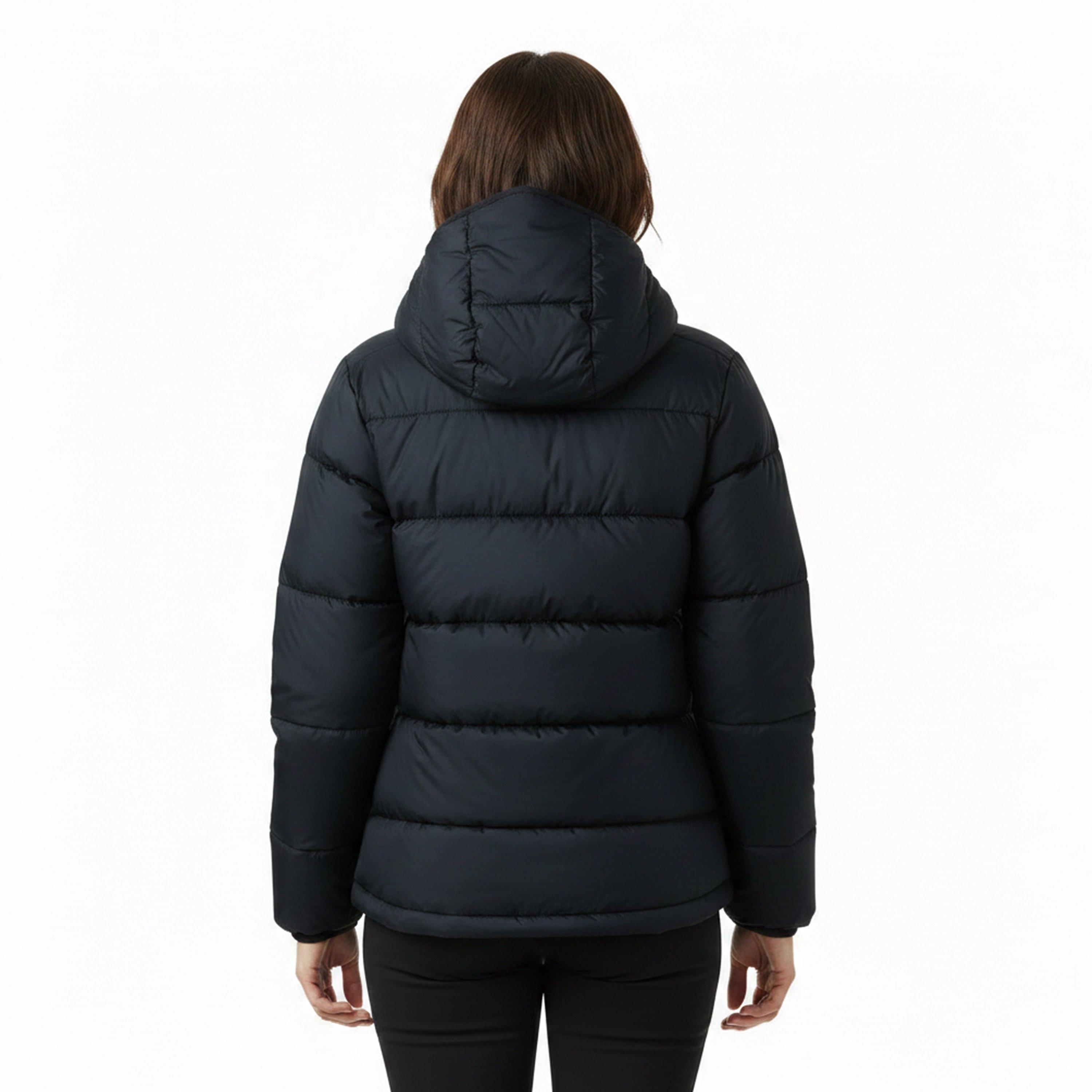 Black - Columbia - Women's Five Hooded Full-Zip Puffer Jacket - 4