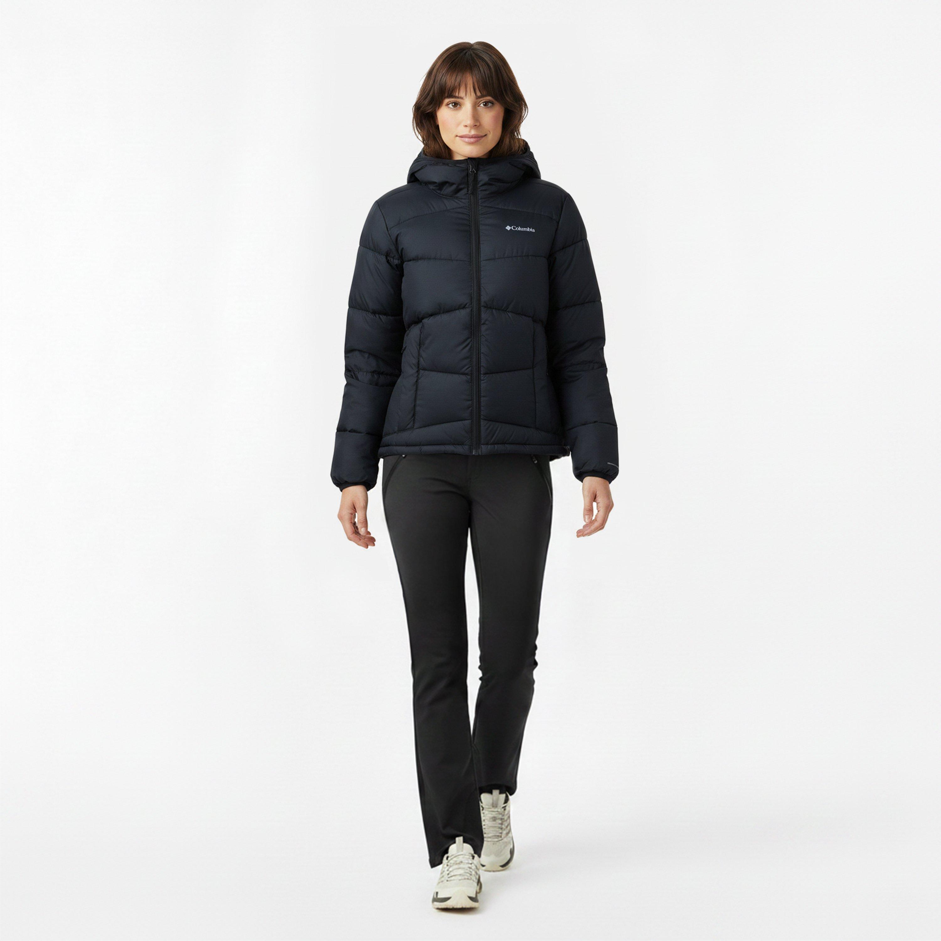 Black - Columbia - Women's Five Hooded Full-Zip Puffer Jacket - 5