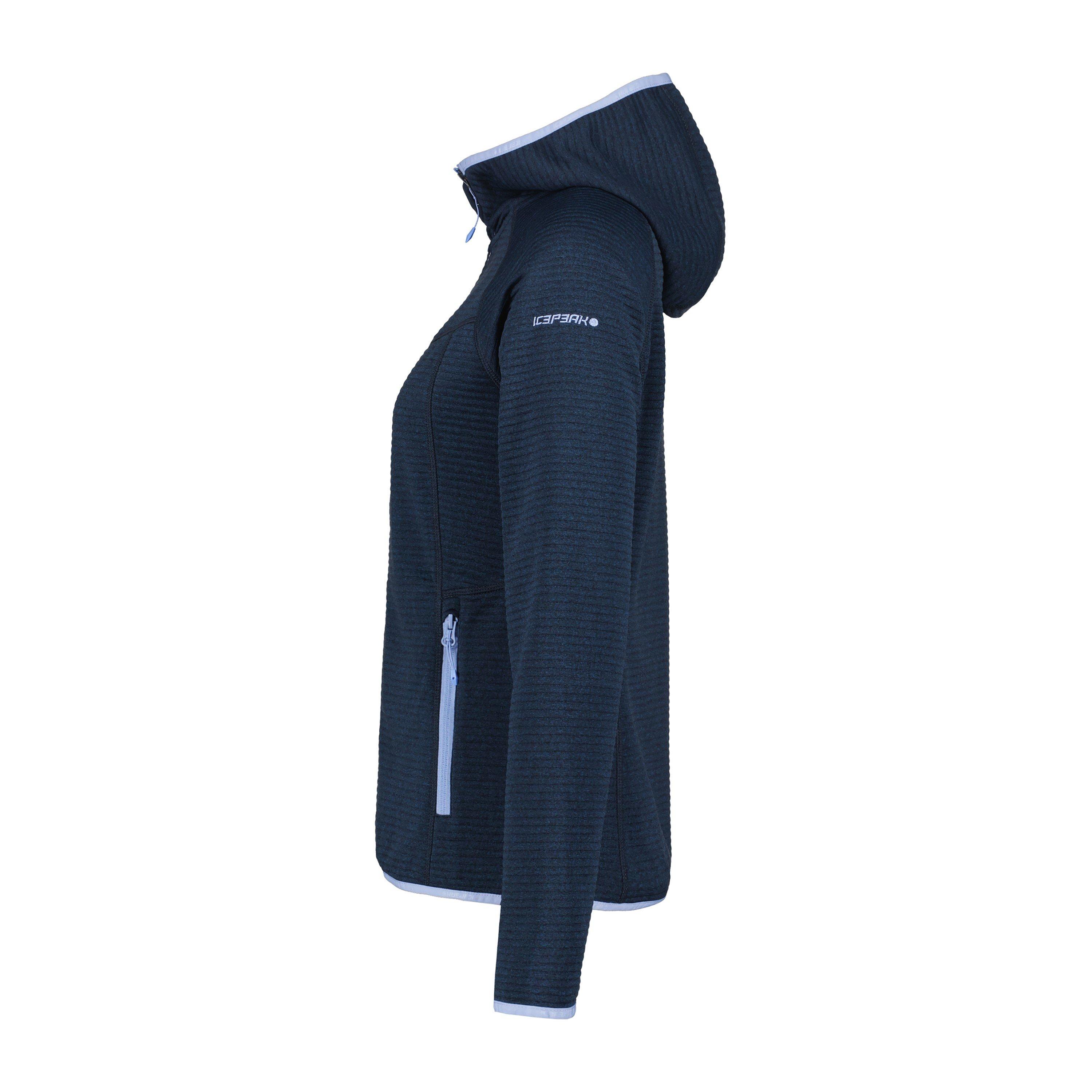 Blau - Icepeak - Berryville Hooded Full-Zip Fleece Fabric - 3