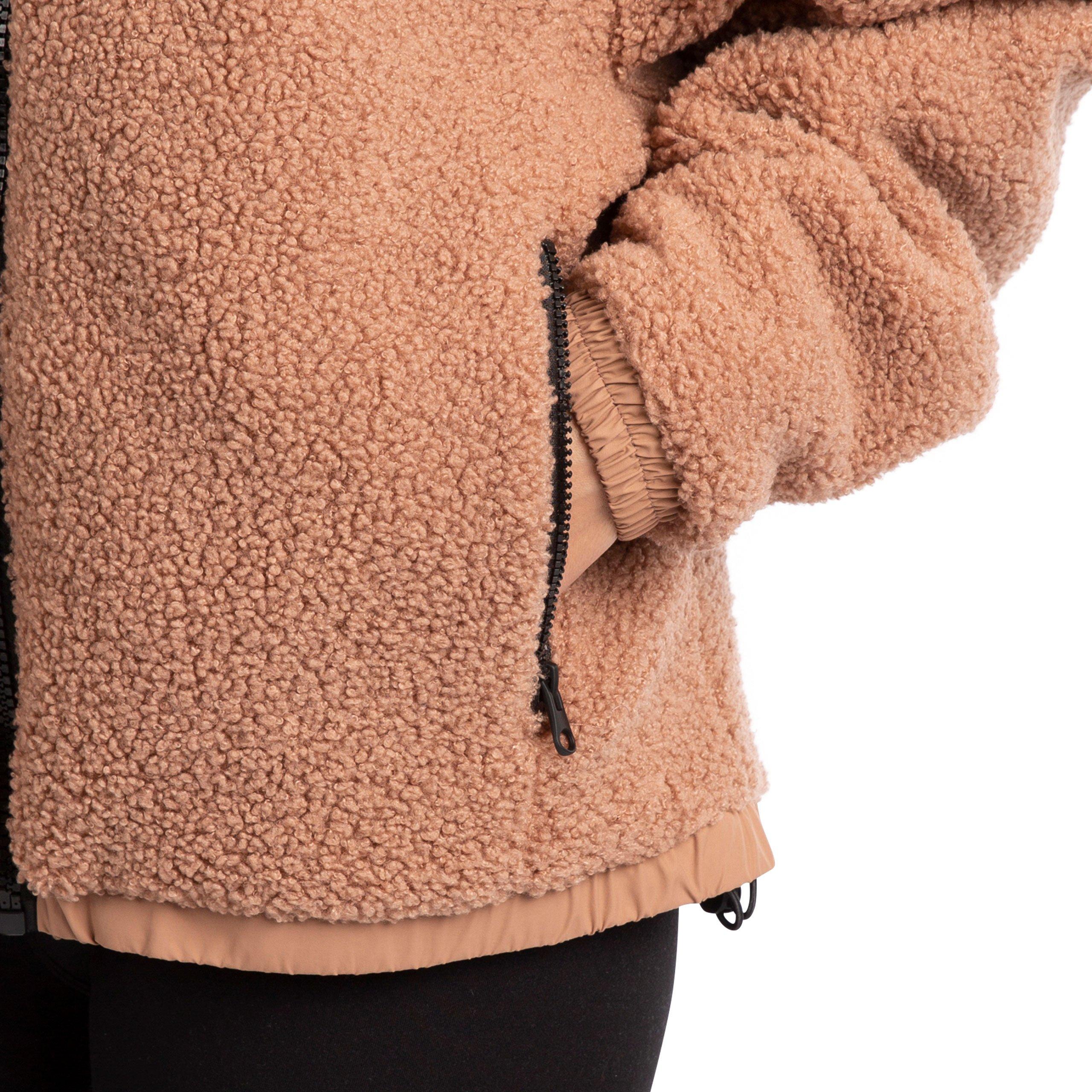 Dark Blush - Trespass - Burly Sherpa Insulated Puffer Jacket - 6