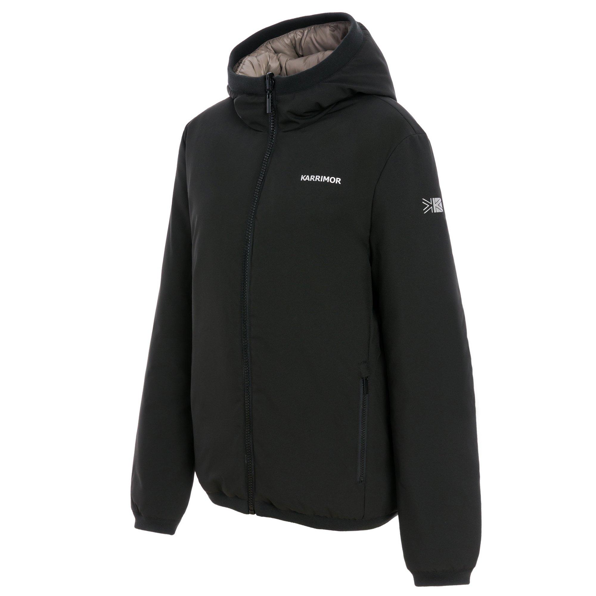 Nero/Grigio - Karrimor - Reversible Windproof Long Sleeve Insulated Puffer Jacket - 3