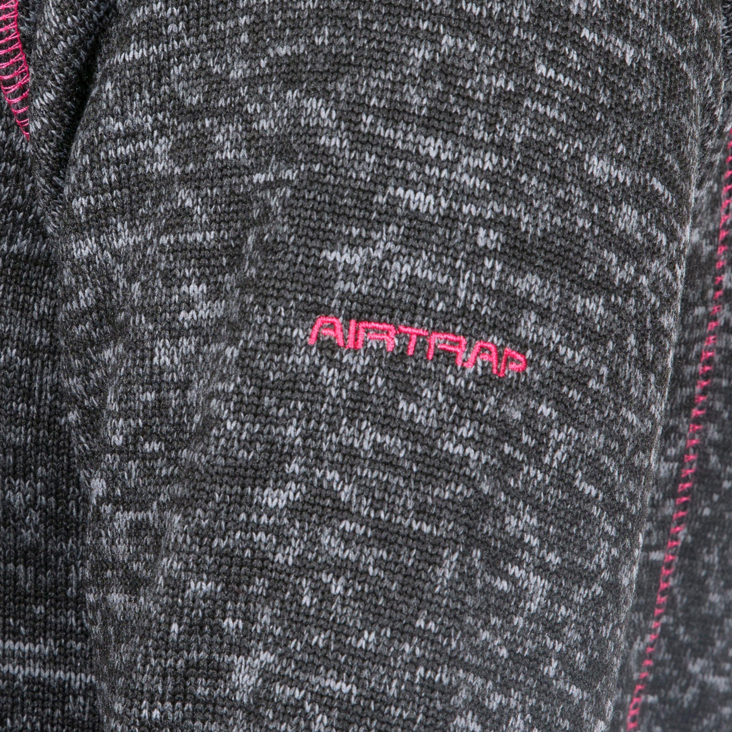 Black Marl - Trespass - Odelia Hooded Full-Zip Fleece Fabric - 7