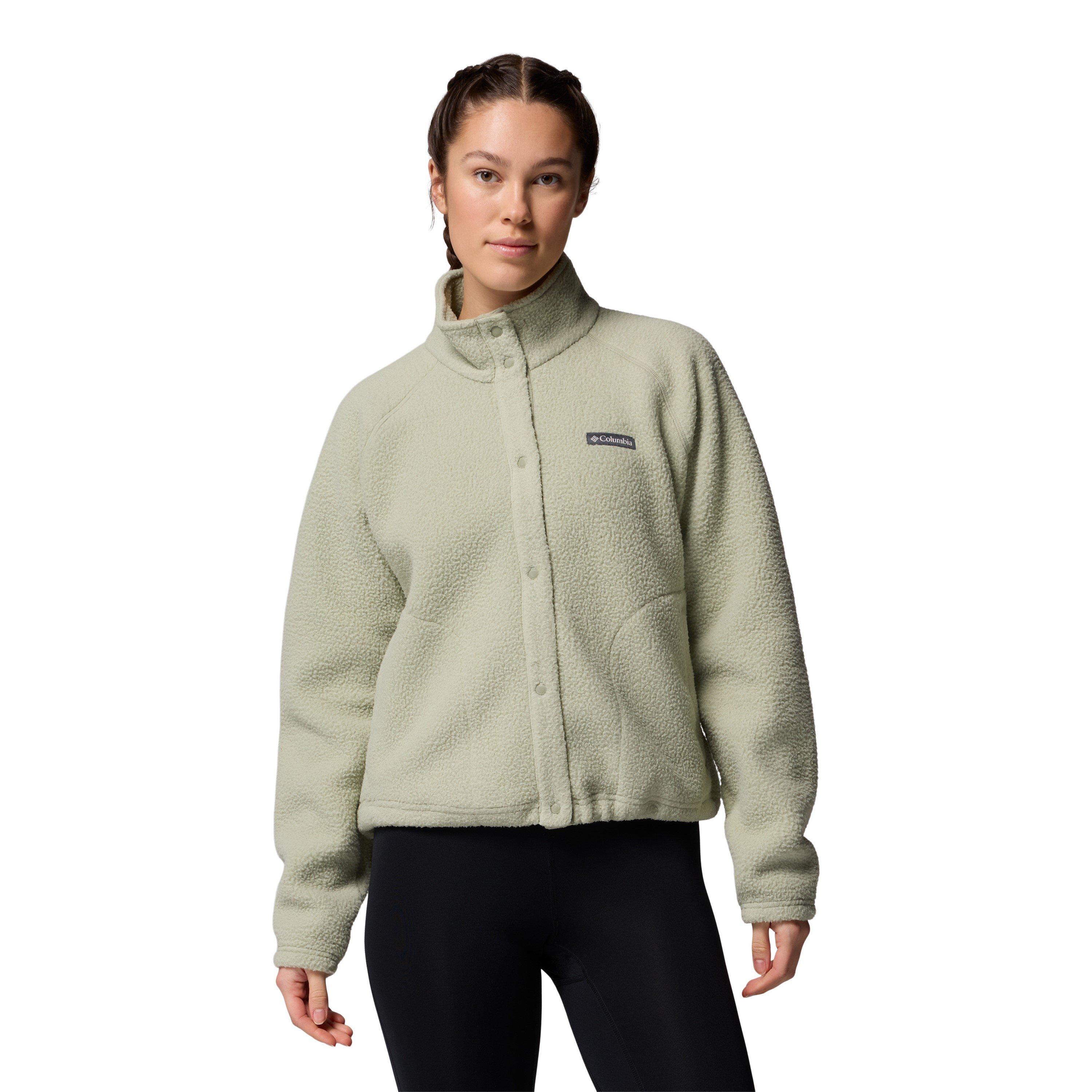 Columbia Women's Jasper Ridge™ Pebbled Fleece Full Snap - Green - 14 (L)