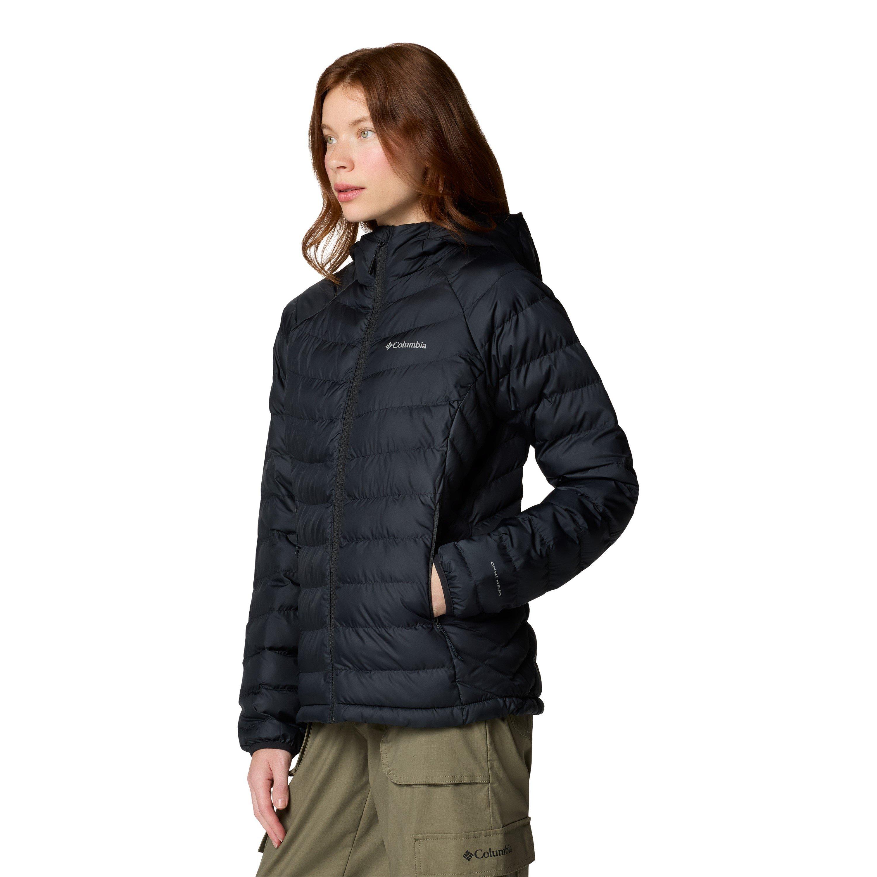 Black - Columbia - Powder Lite II Water and Wind Resistant Long Sleeve Insulated Puffer Jacket - 4