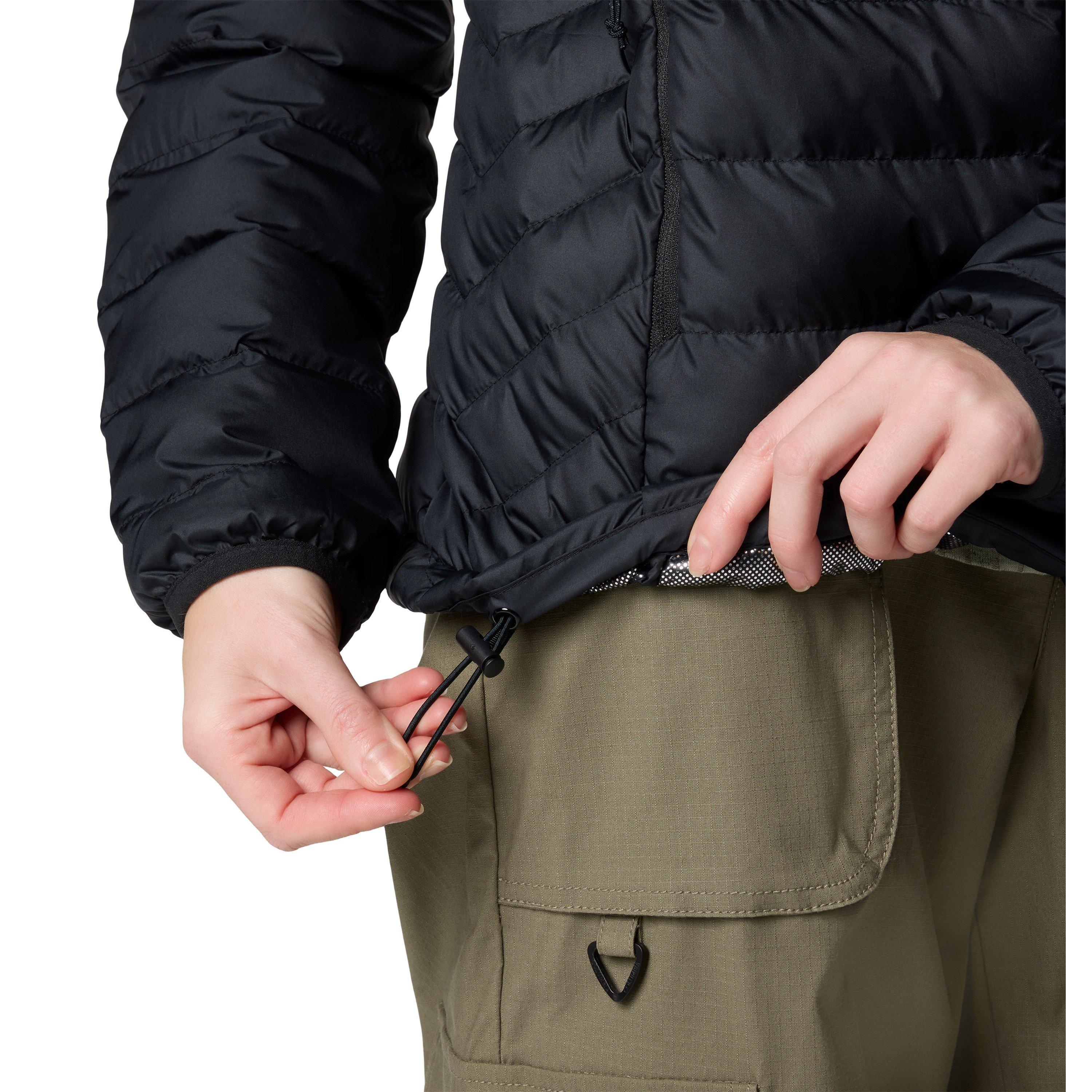 Black - Columbia - Powder Lite II Water and Wind Resistant Long Sleeve Insulated Puffer Jacket - 7