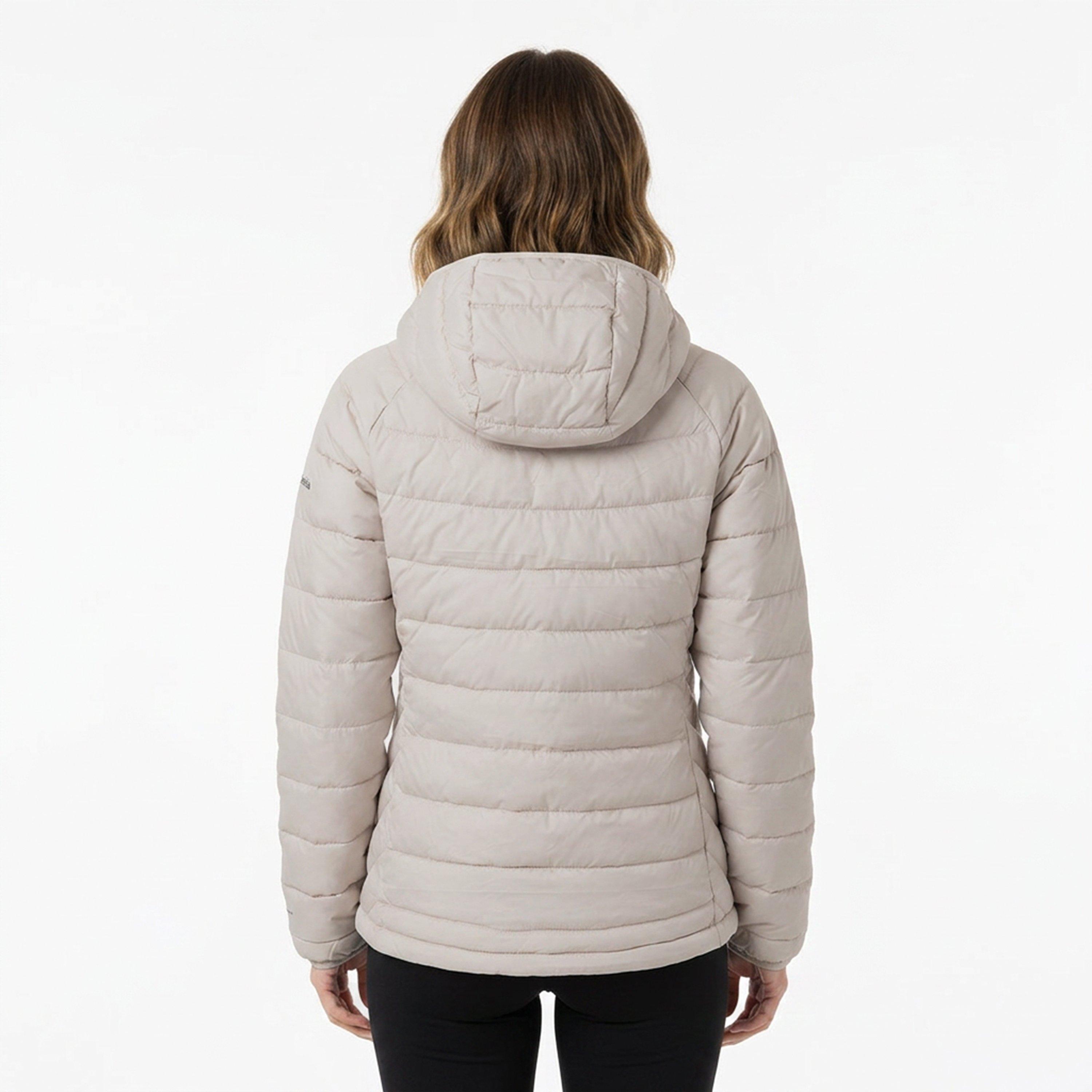 Dark Stone - Columbia - Women's Powder Lite II Water and Wind Resistant Long Sleeve Insulated Puffer Jacket - 4