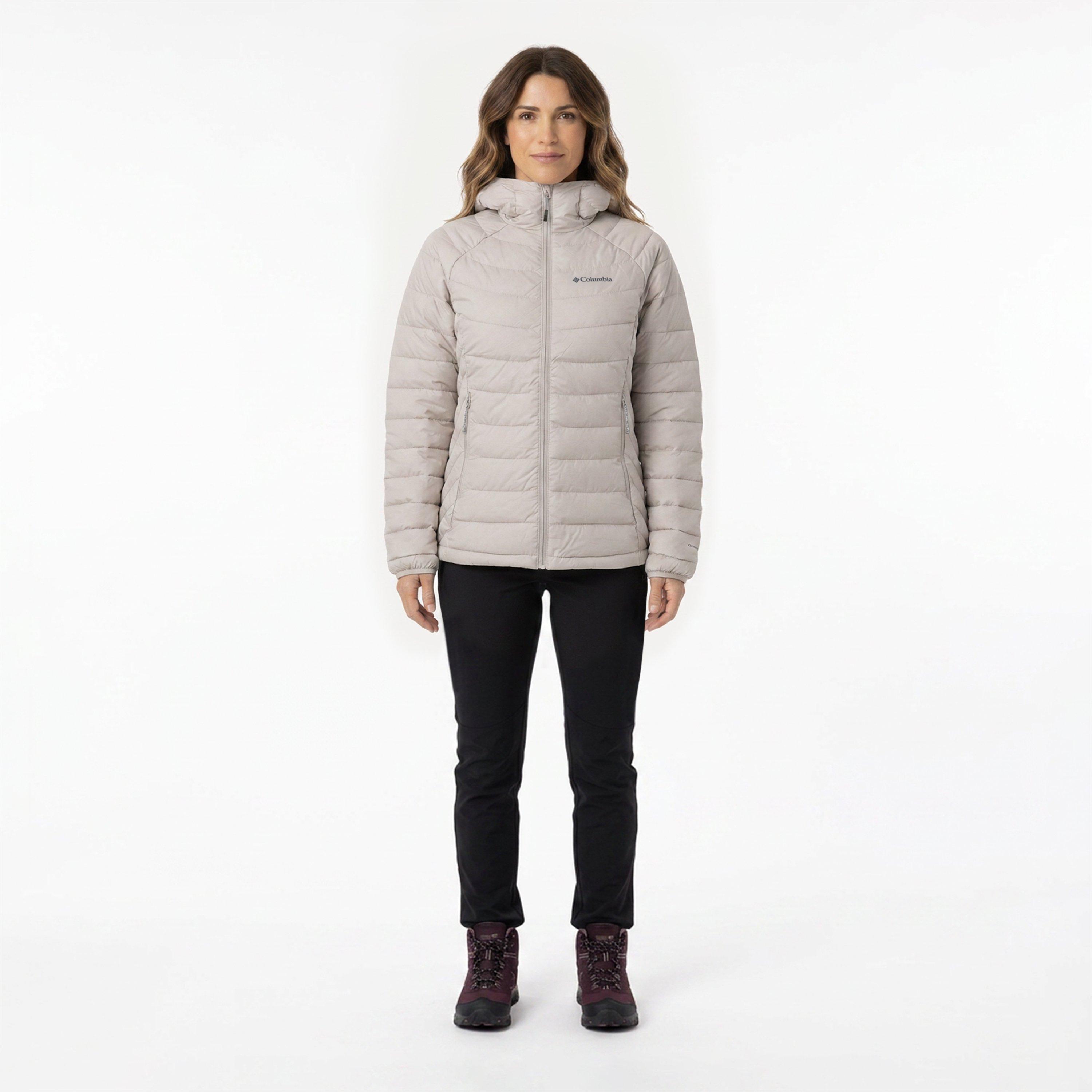 Dark Stone - Columbia - Women's Powder Lite II Water and Wind Resistant Long Sleeve Insulated Puffer Jacket - 5