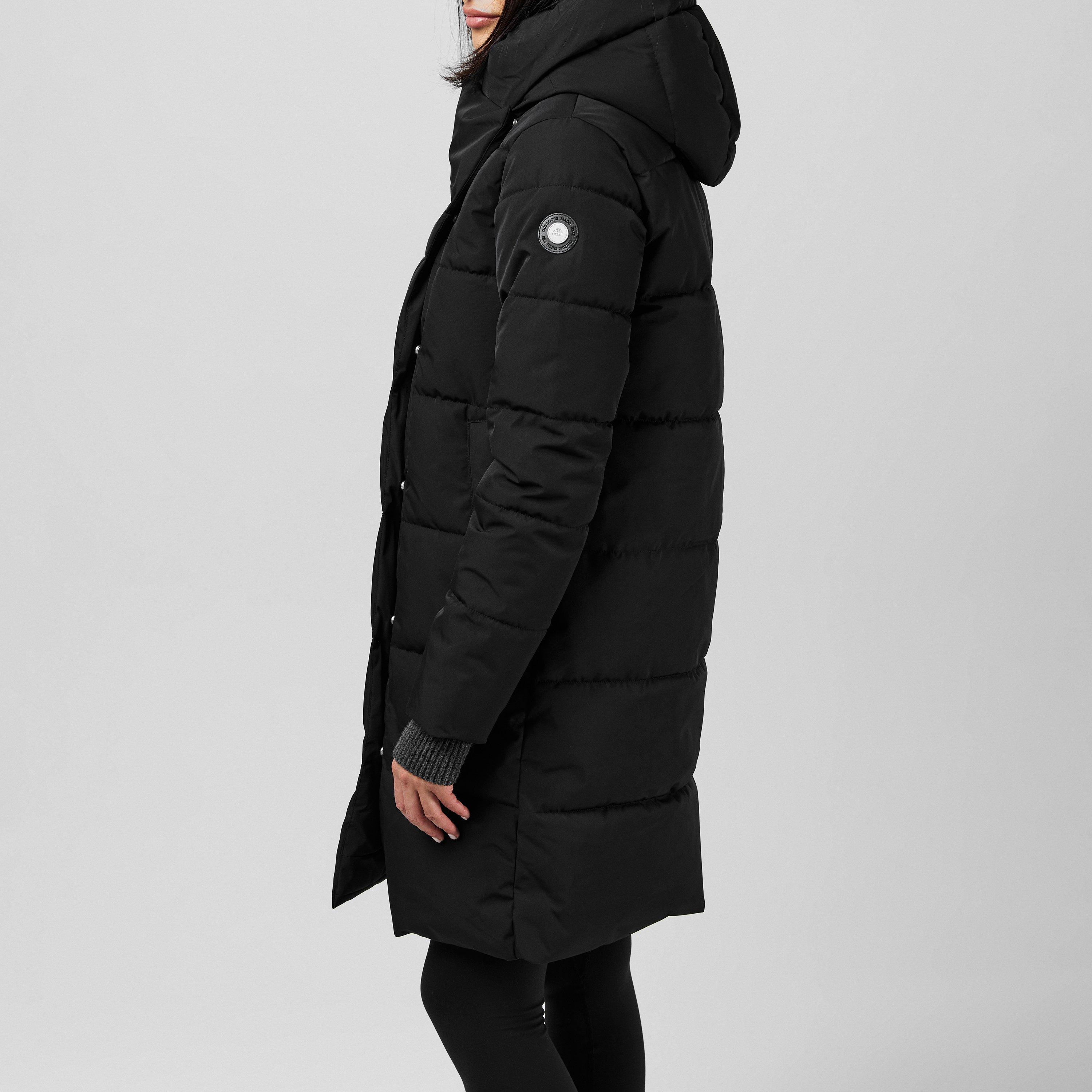 Black - Gelert - Women's Ottawa Hooded Long Sleeve Slim Fit Down Jacket - 2