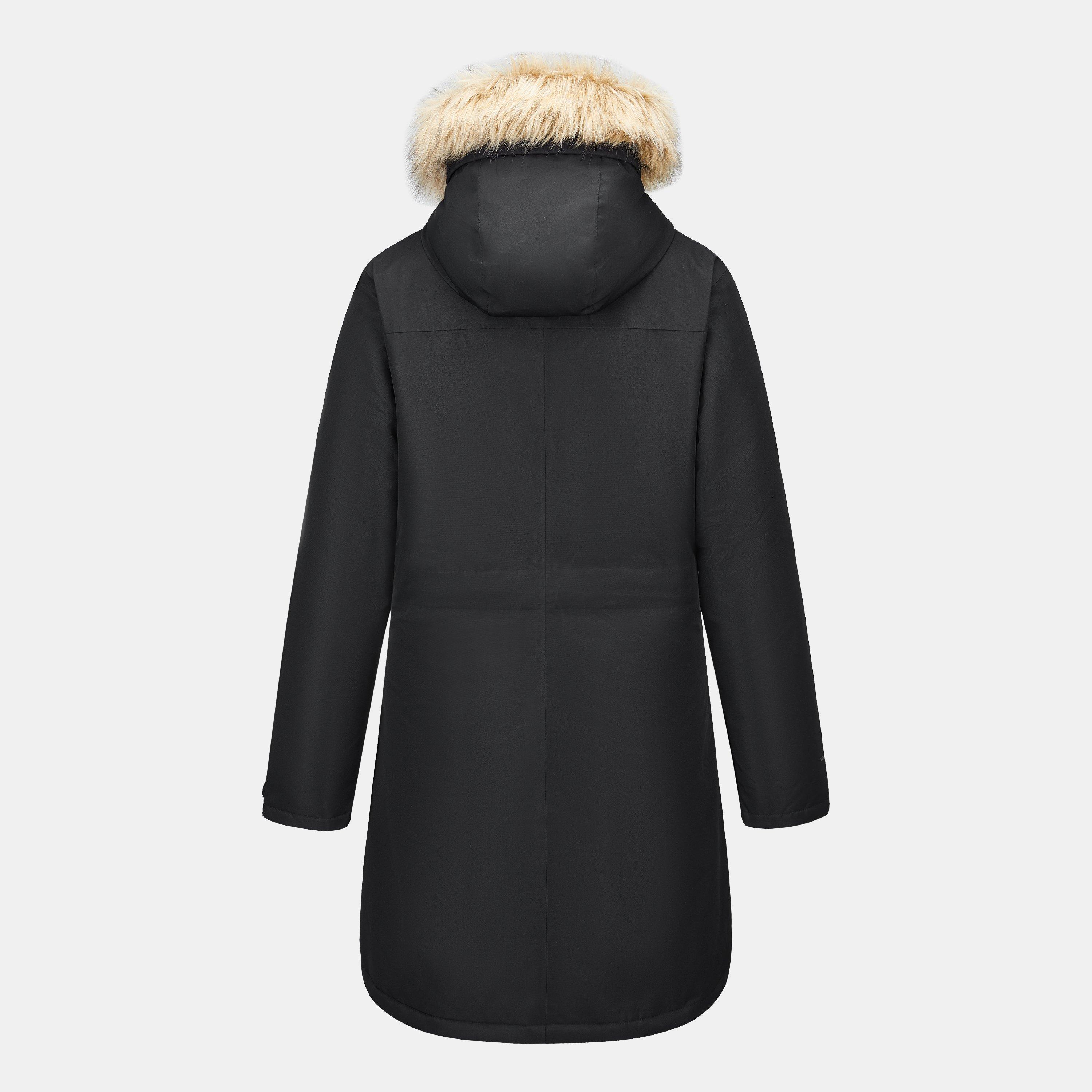 Black - Karrimor - Womens Urban Waterproof Insulated Knee Length Parka - 2