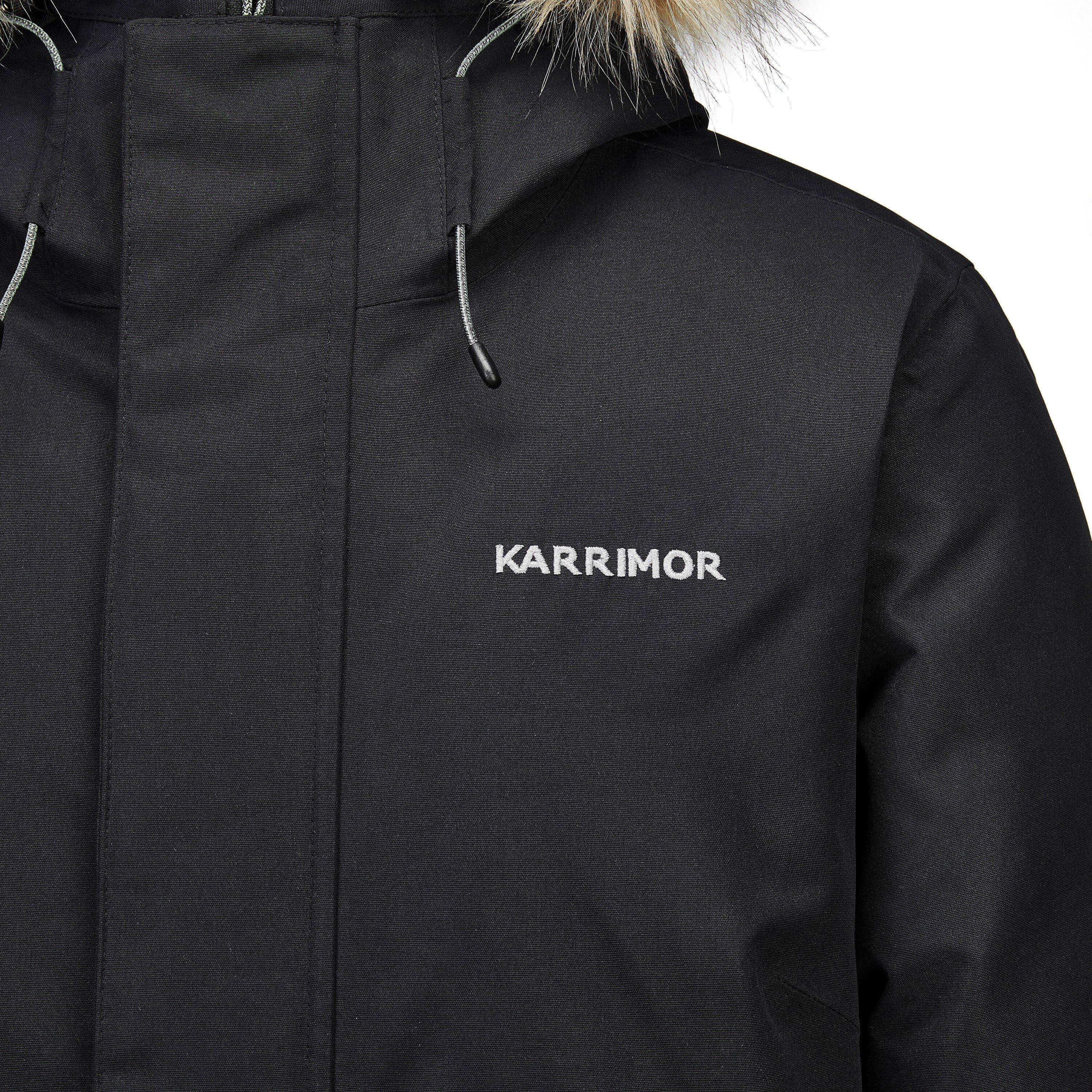 Black - Karrimor - Womens Urban Waterproof Insulated Knee Length Parka - 4
