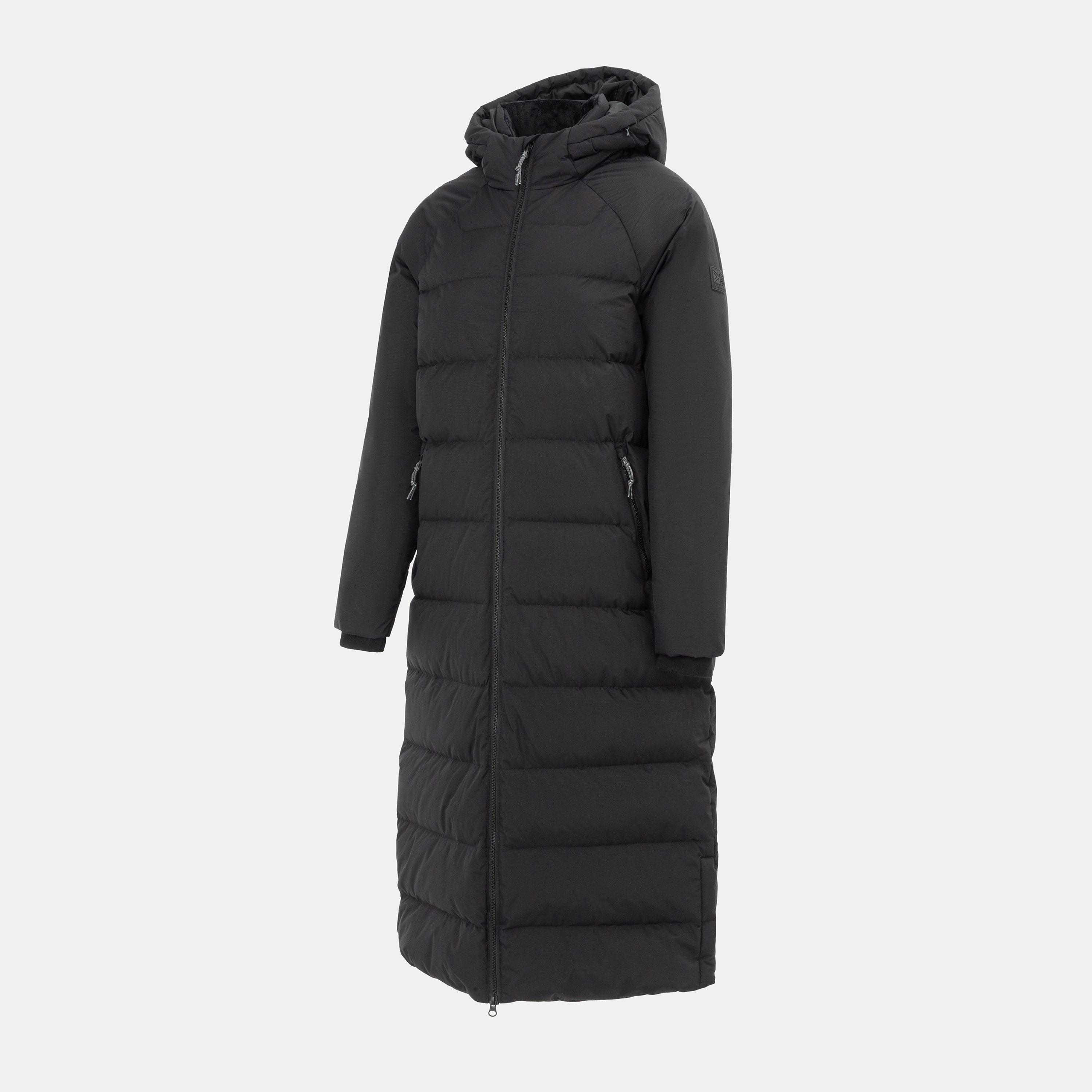 Black - Karrimor - Helix Wind Resistant Long Hooded Down Jacket - 3