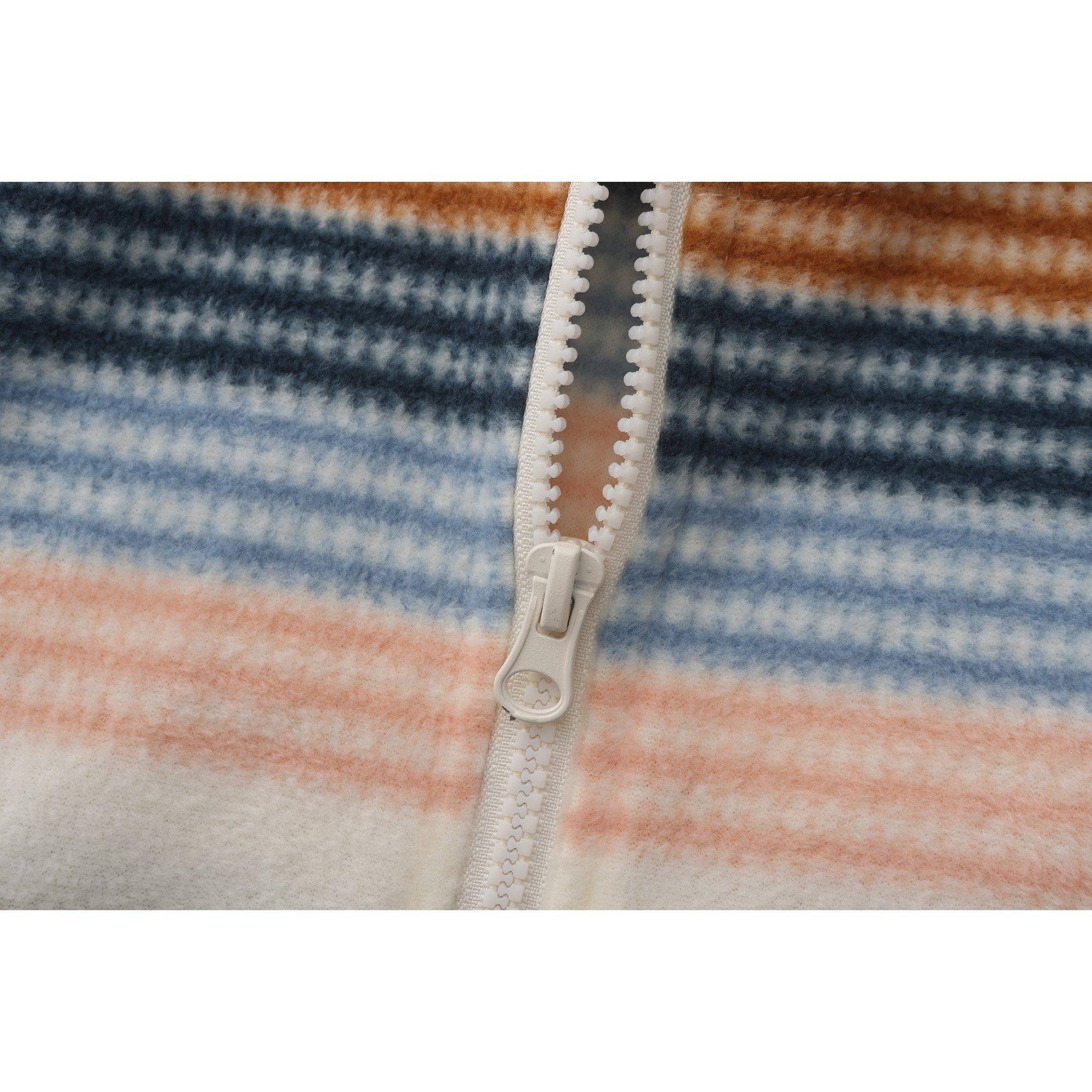 Roomkleurige Streep - Gelert - quarter Zip Hooded Fleece Top Womens - 5