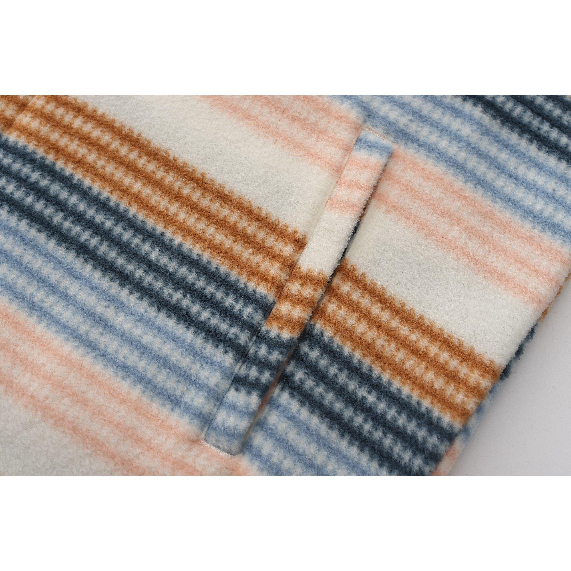 Roomkleurige Streep - Gelert - quarter Zip Hooded Fleece Top Womens - 6