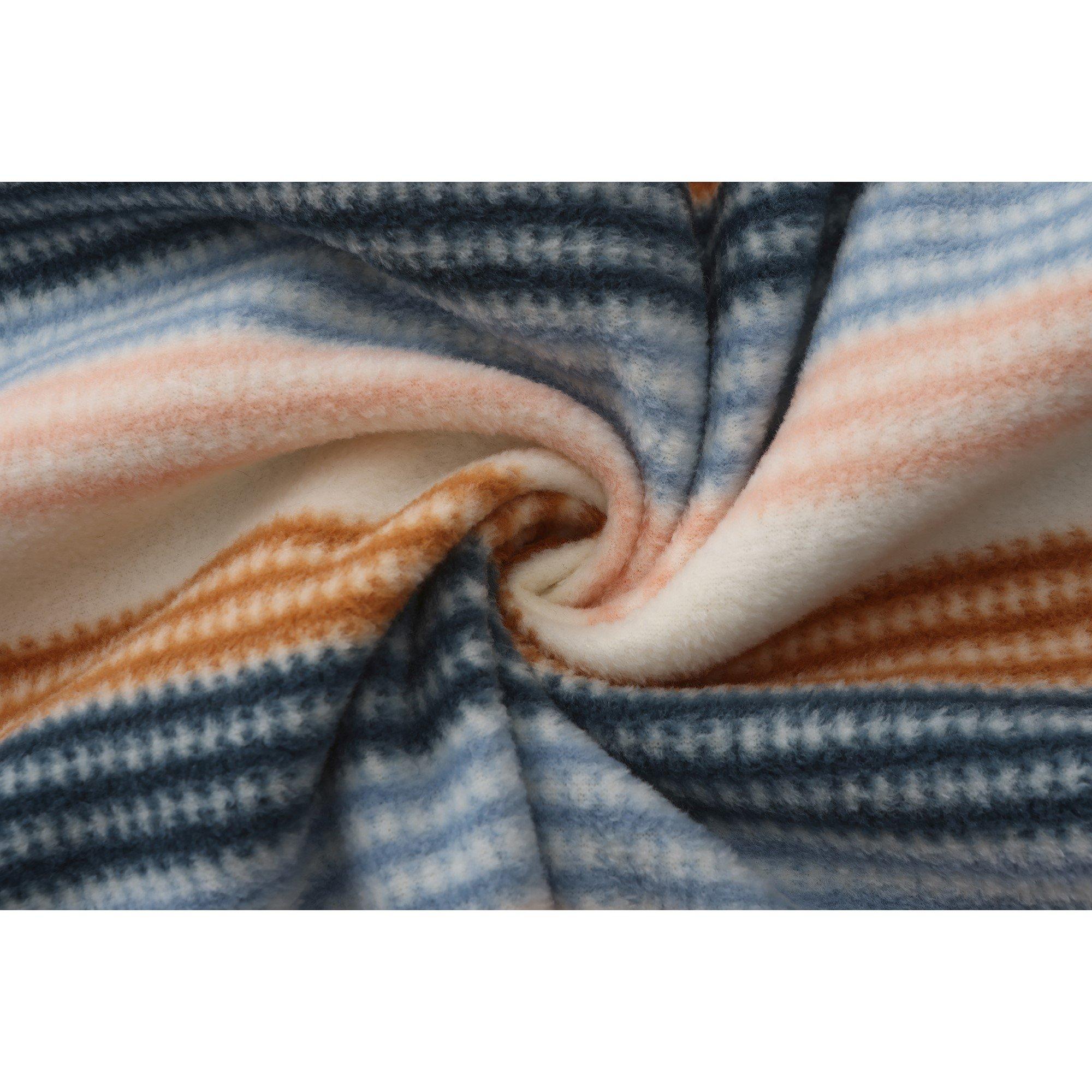 Roomkleurige Streep - Gelert - quarter Zip Hooded Fleece Top Womens - 7