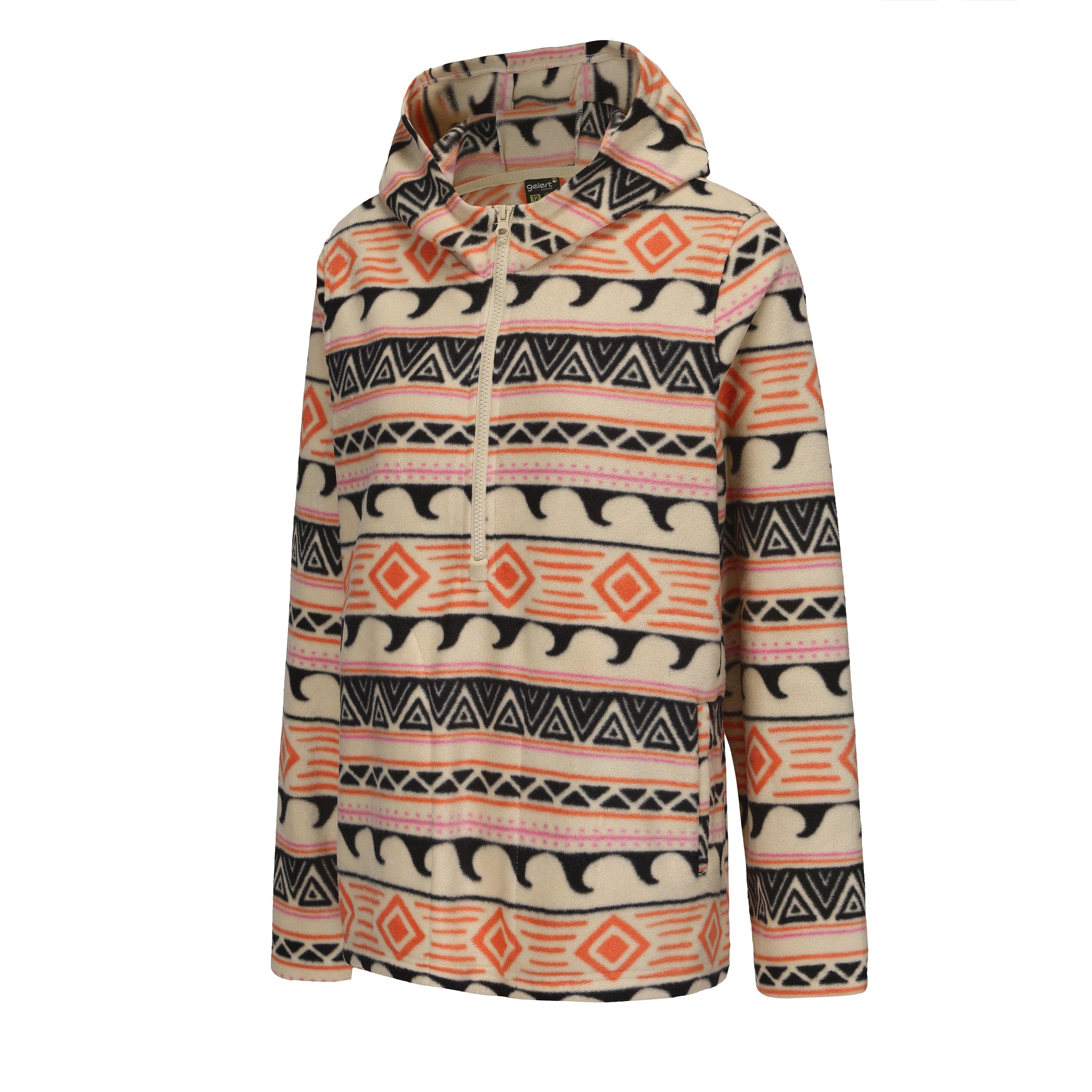 Creme AOP - Gelert - quarter Zip Hooded Fleece Top Womens - 2