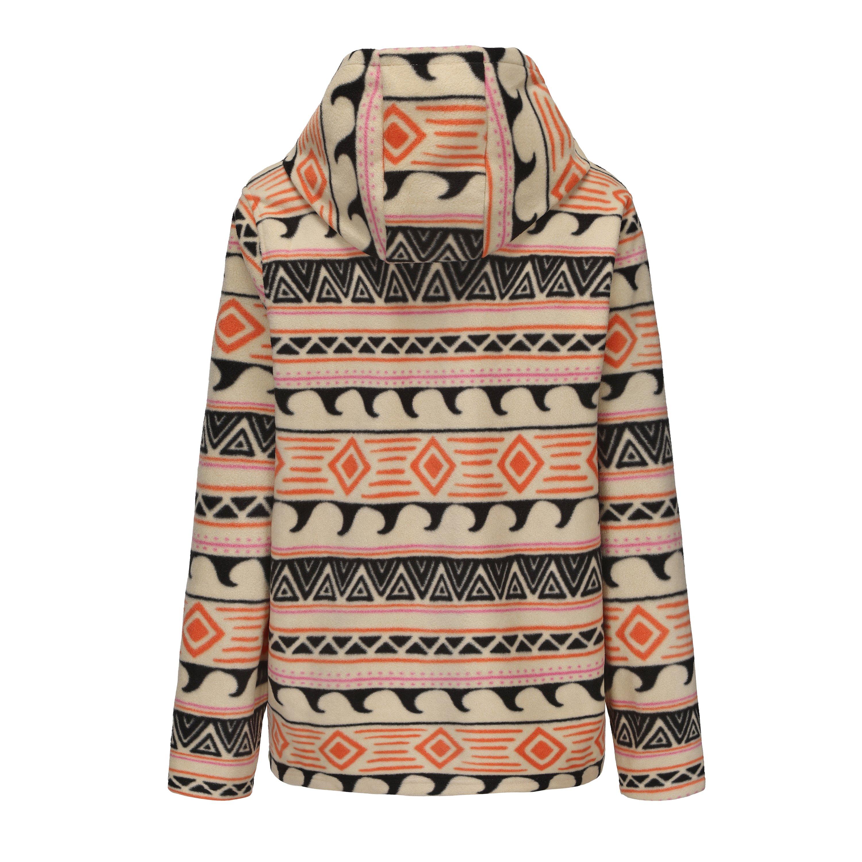 Creme AOP - Gelert - quarter Zip Hooded Fleece Top Womens - 3