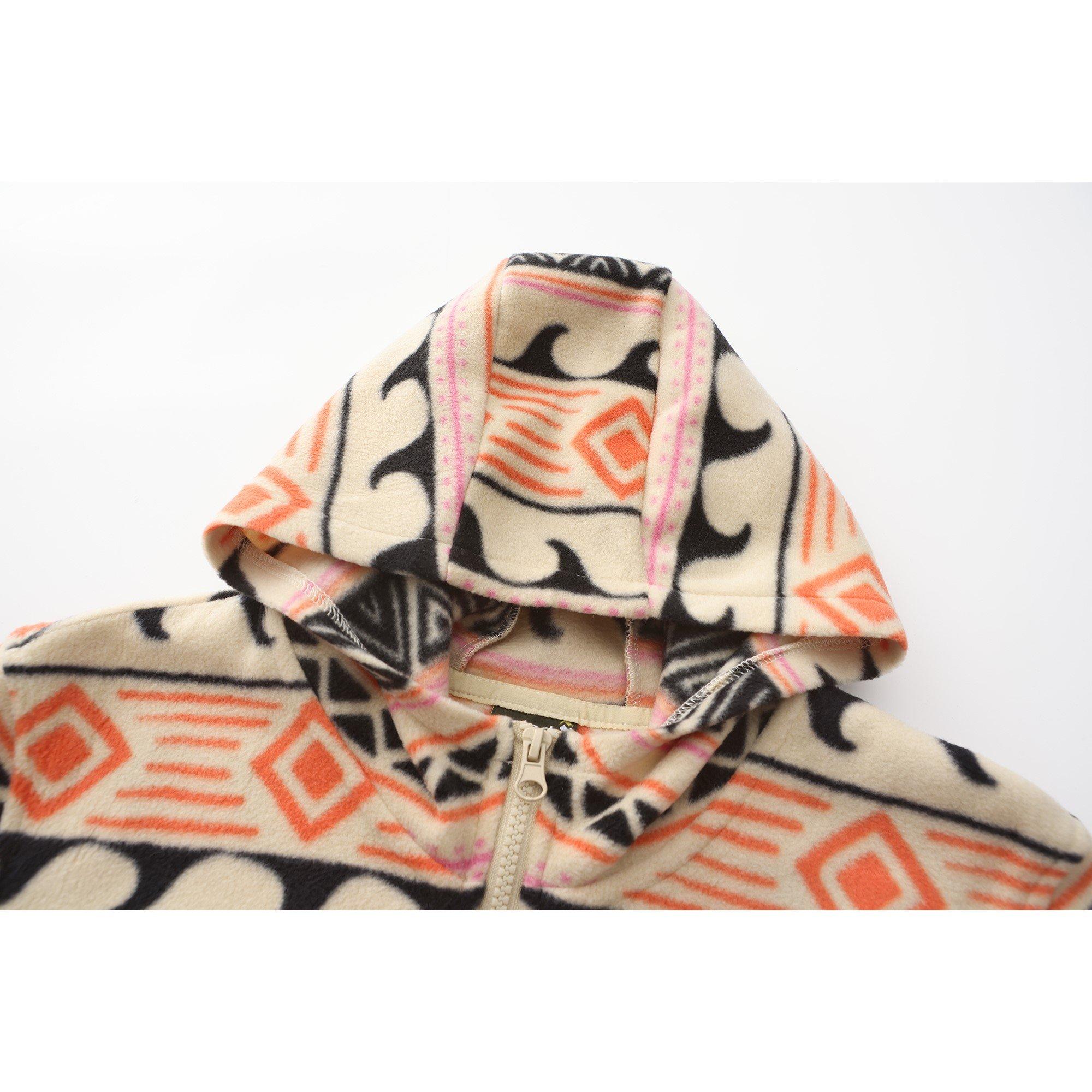 Creme AOP - Gelert - quarter Zip Hooded Fleece Top Womens - 4