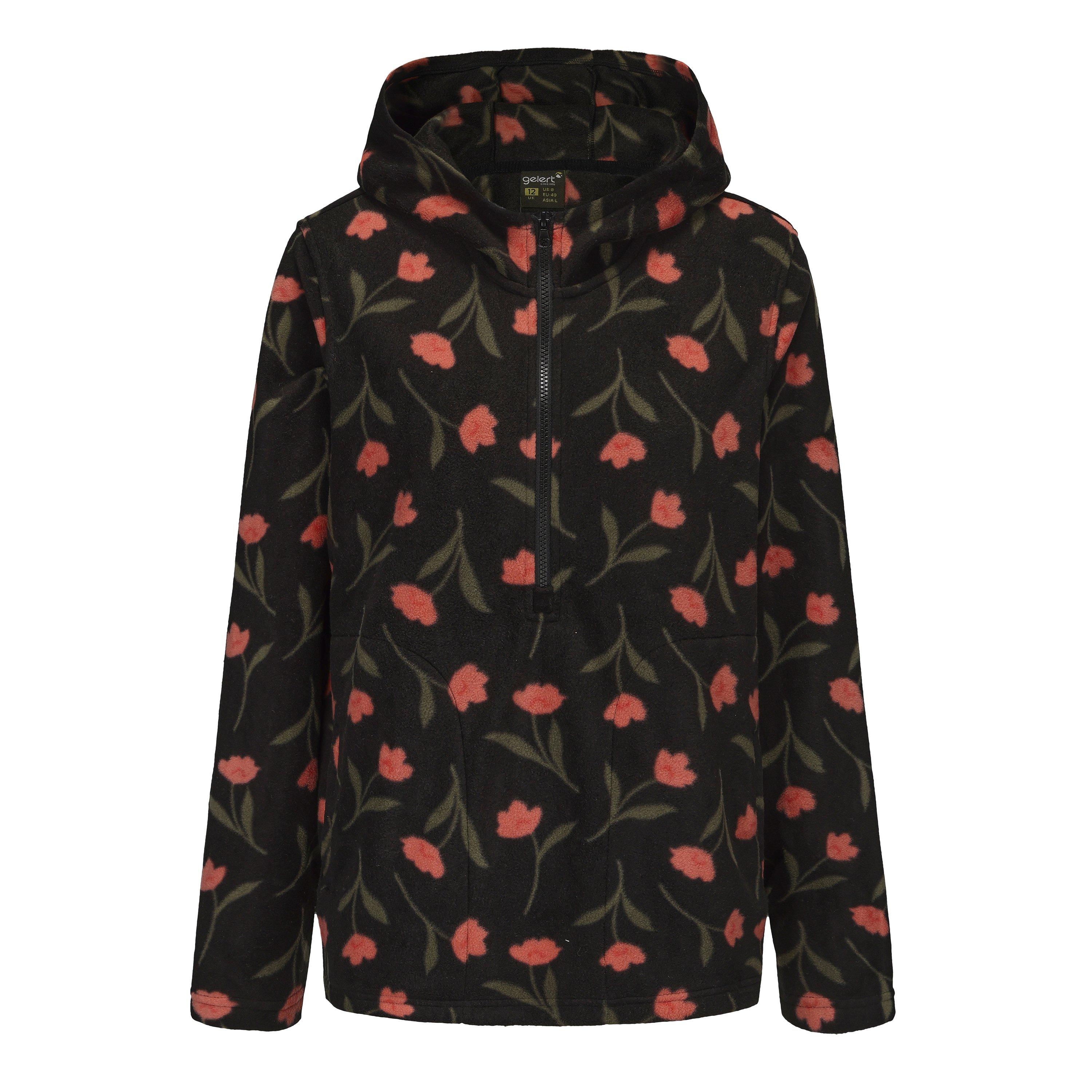 Gelert quarter Zip Hooded Fleece Top Womens