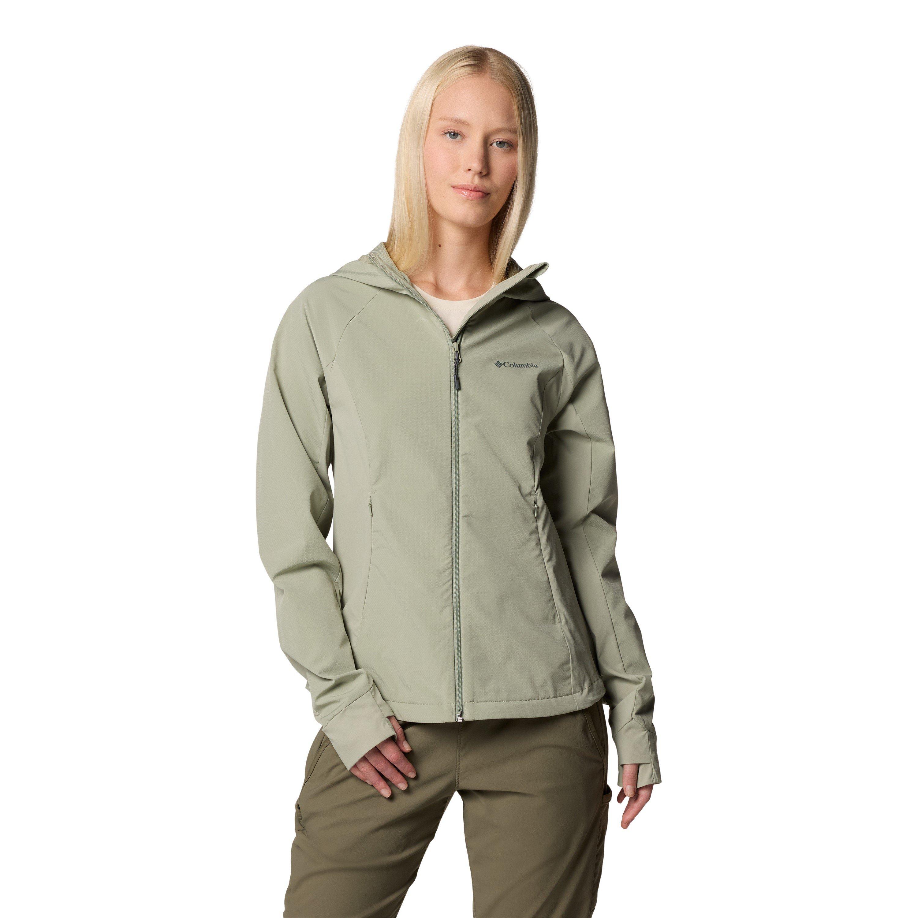 Columbia Women's Sweet As Hooded Long Sleeve Softshell Jacket - Safari - 10 (S)