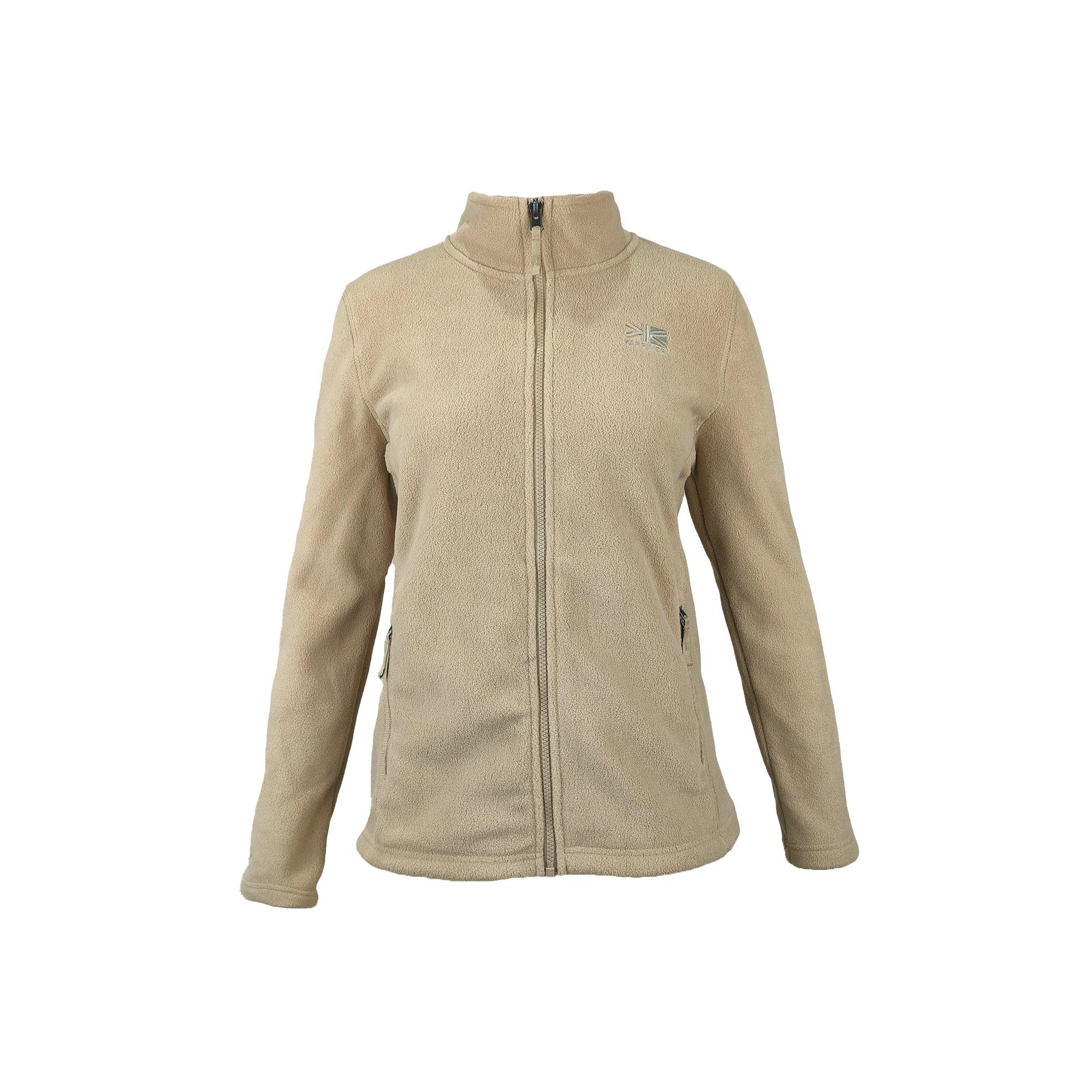 Veste Polaire Femme - Automne Hiver - Col Montant - Fermeture éclair - Beige - Randonnée Alpinisme Beige - Prêt-à-Porter
